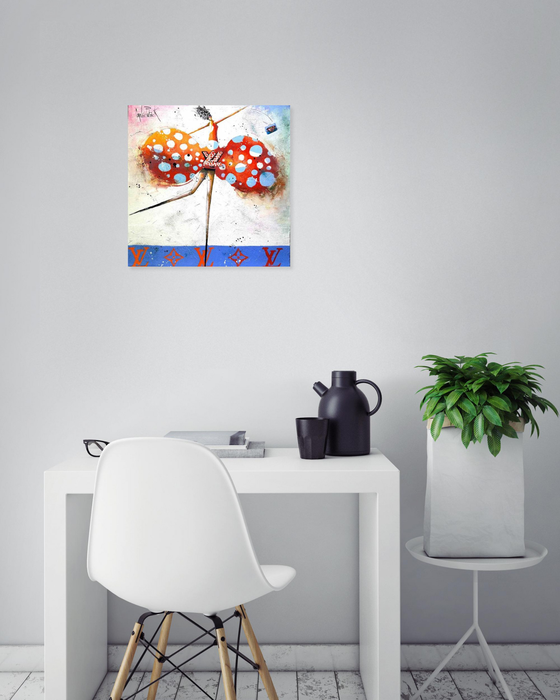 Patrick Cornée, I love my style in Louis Vuitton, painting - Artalistic online contemporary art buying and selling gallery