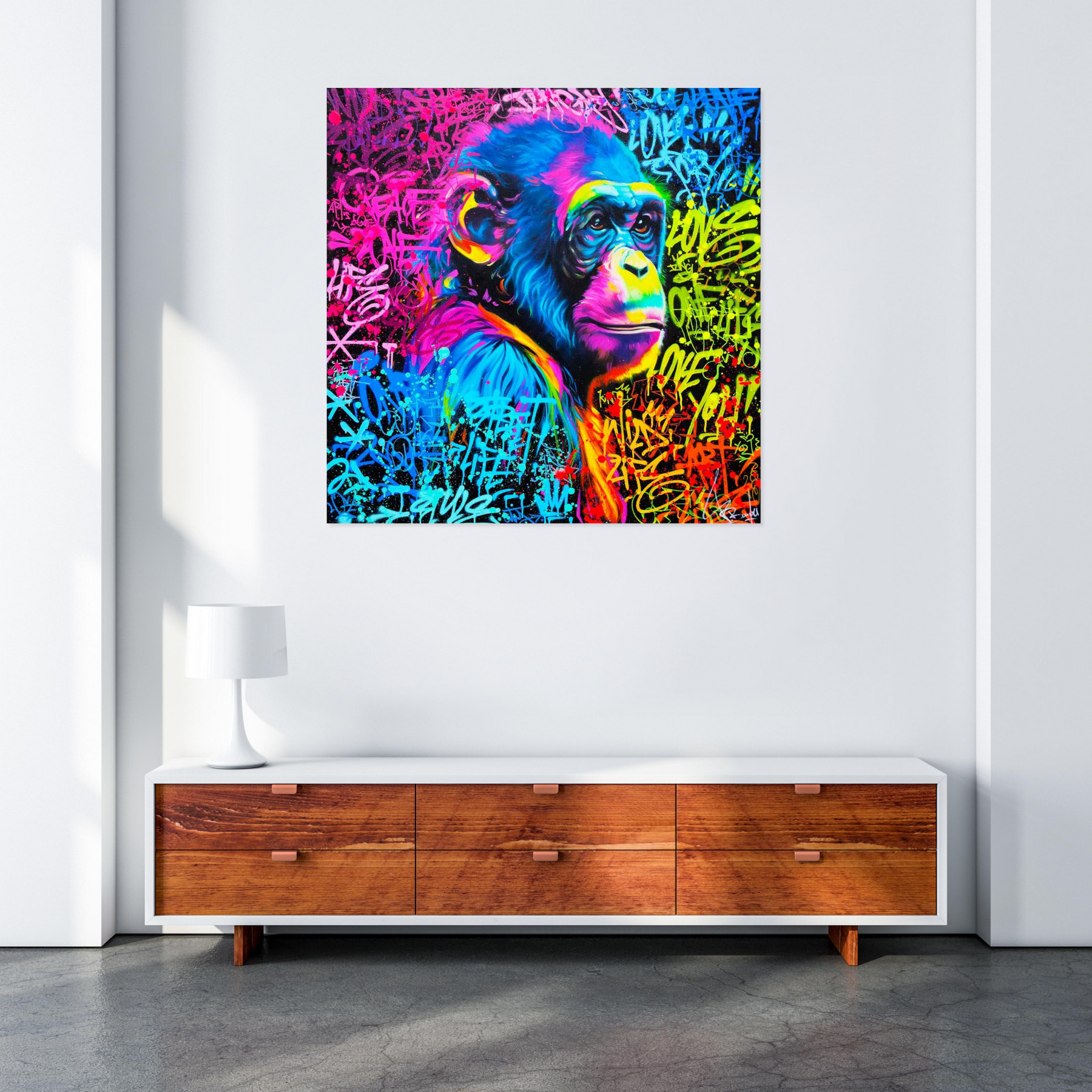 Vincent Bardou, Street Monkey Symphony, painting - Artalistic online contemporary art buying and selling gallery