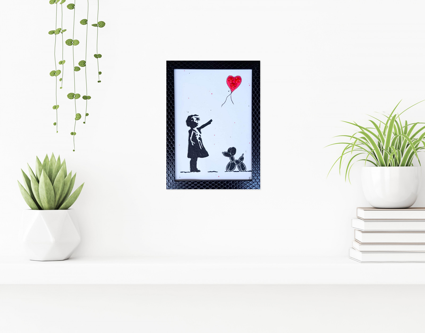 VL, Banksyskull au chien Haring, drawing - Artalistic online contemporary art buying and selling gallery