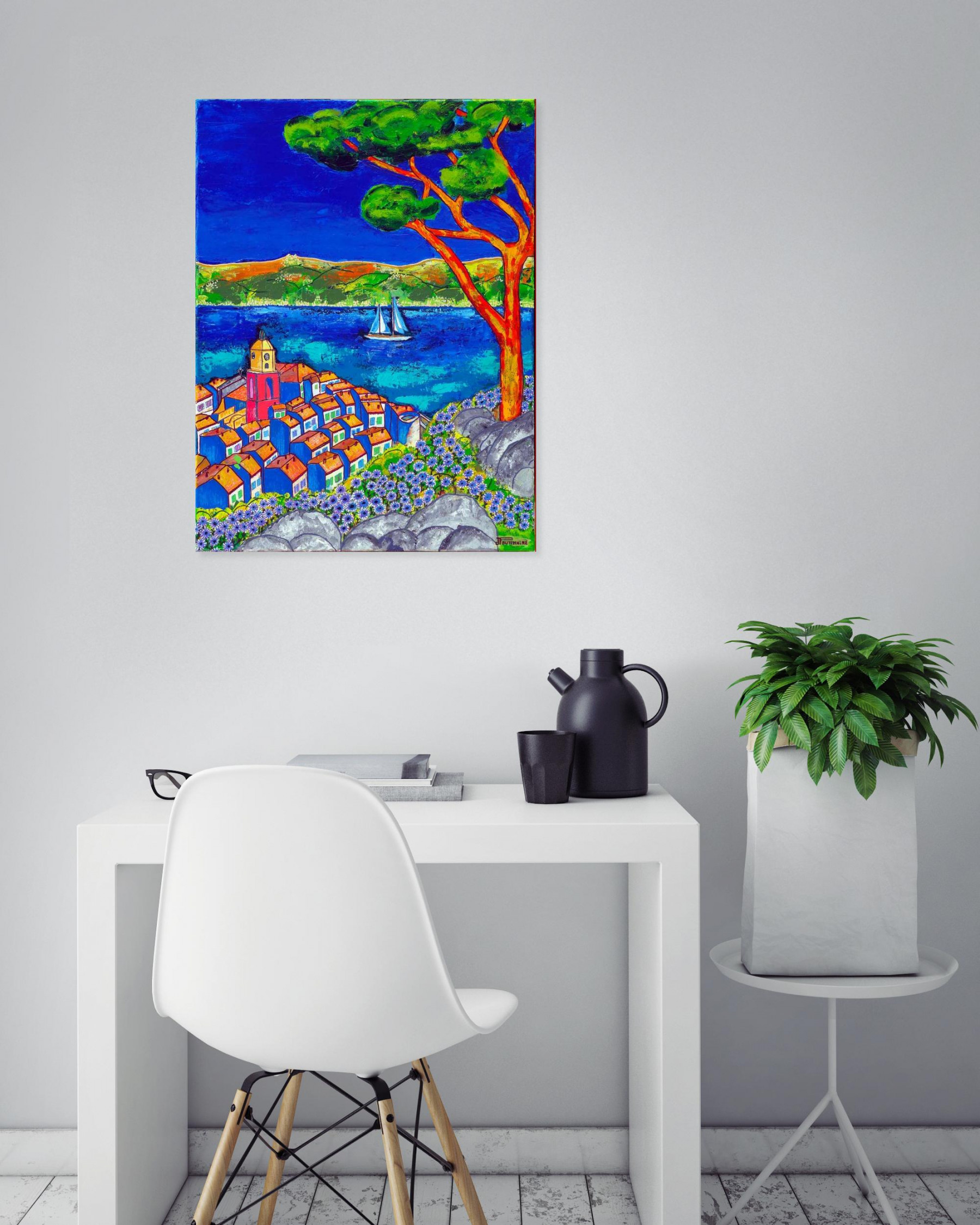 Pascal Poutchnine, Twist à Saint-Tropez, painting - Artalistic online contemporary art buying and selling gallery