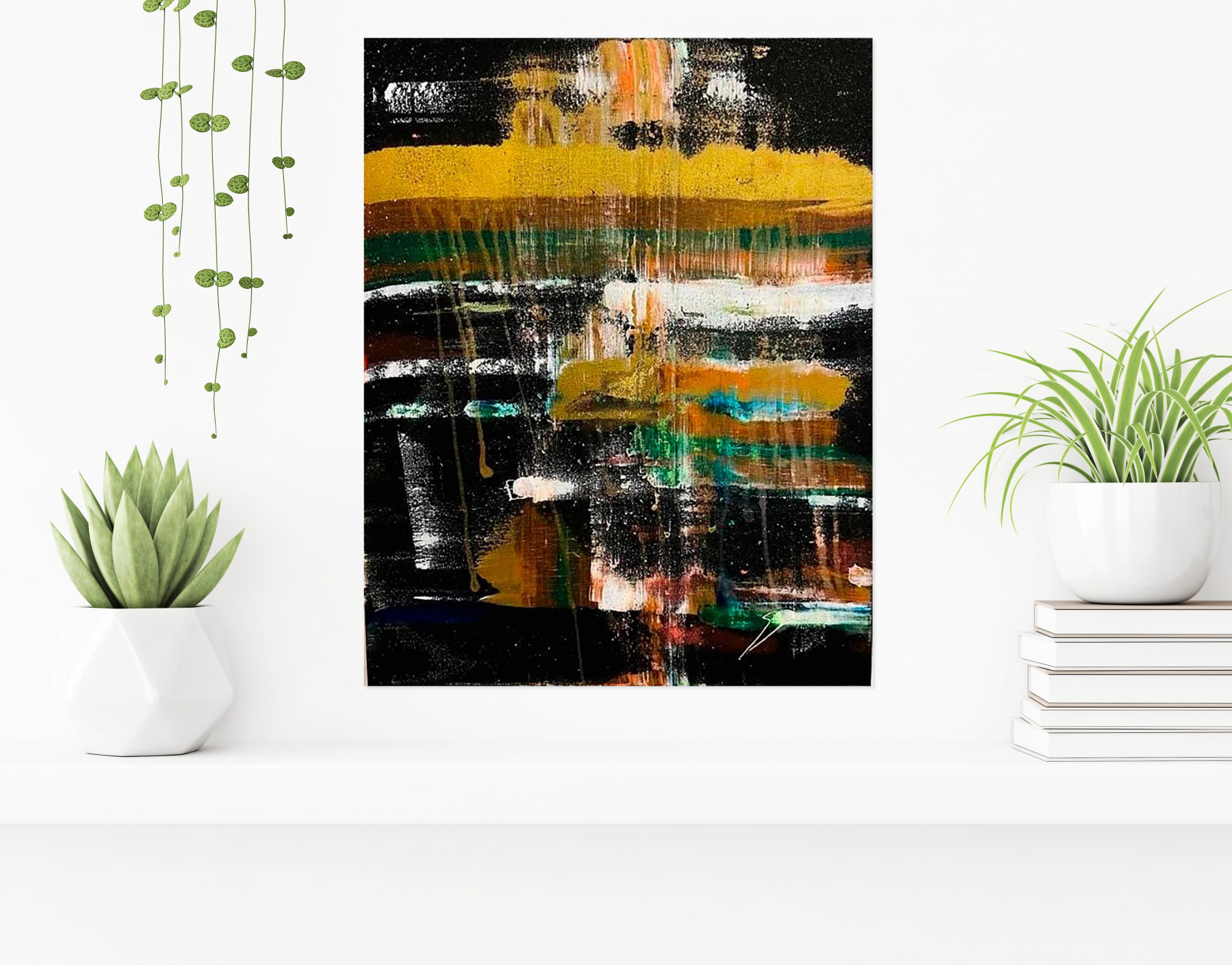 Karl Lagasse, Gold life, painting - Artalistic online contemporary art buying and selling gallery