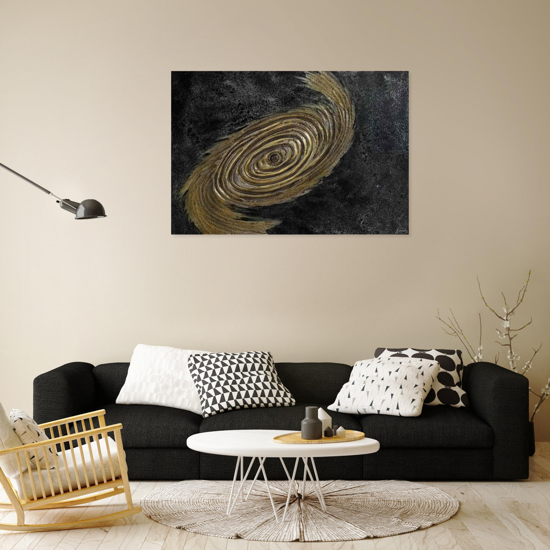Hernandez, Trou noir, painting - Artalistic online contemporary art buying and selling gallery