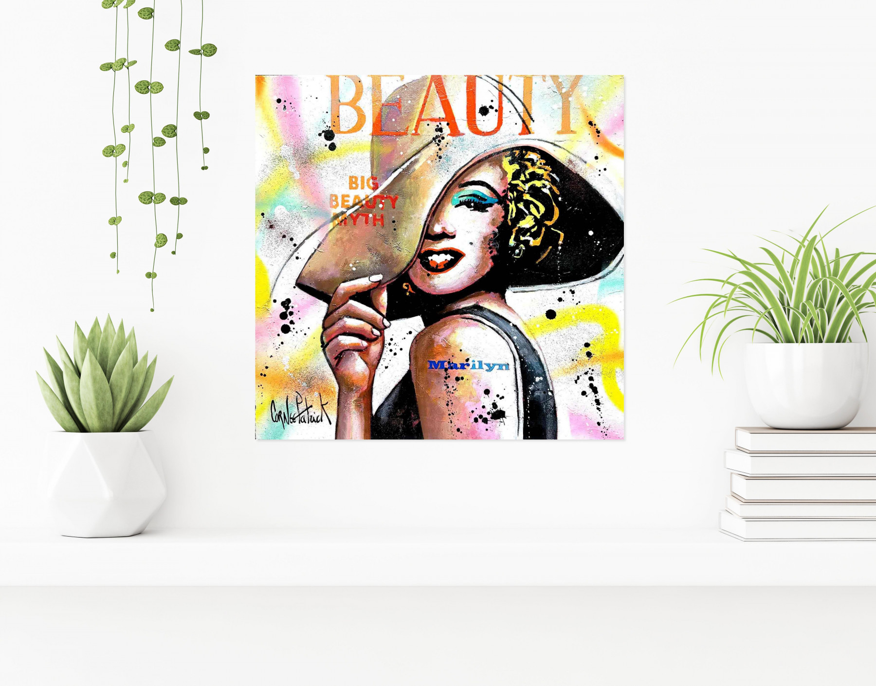 Patrick Cornée, Marilyn Monroe, painting - Artalistic online contemporary art buying and selling gallery