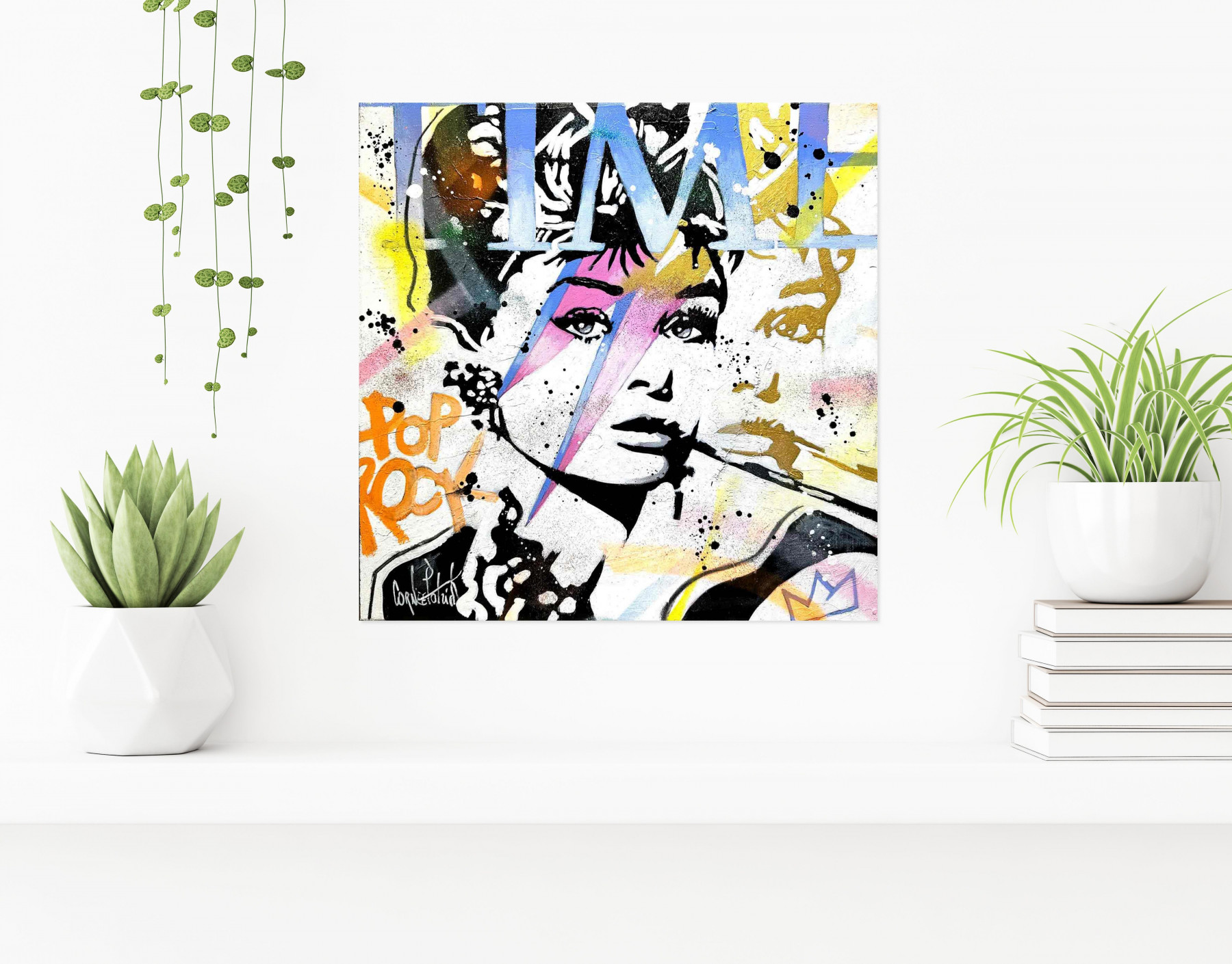 Patrick Cornée, Audrey Hepburn, painting - Artalistic online contemporary art buying and selling gallery