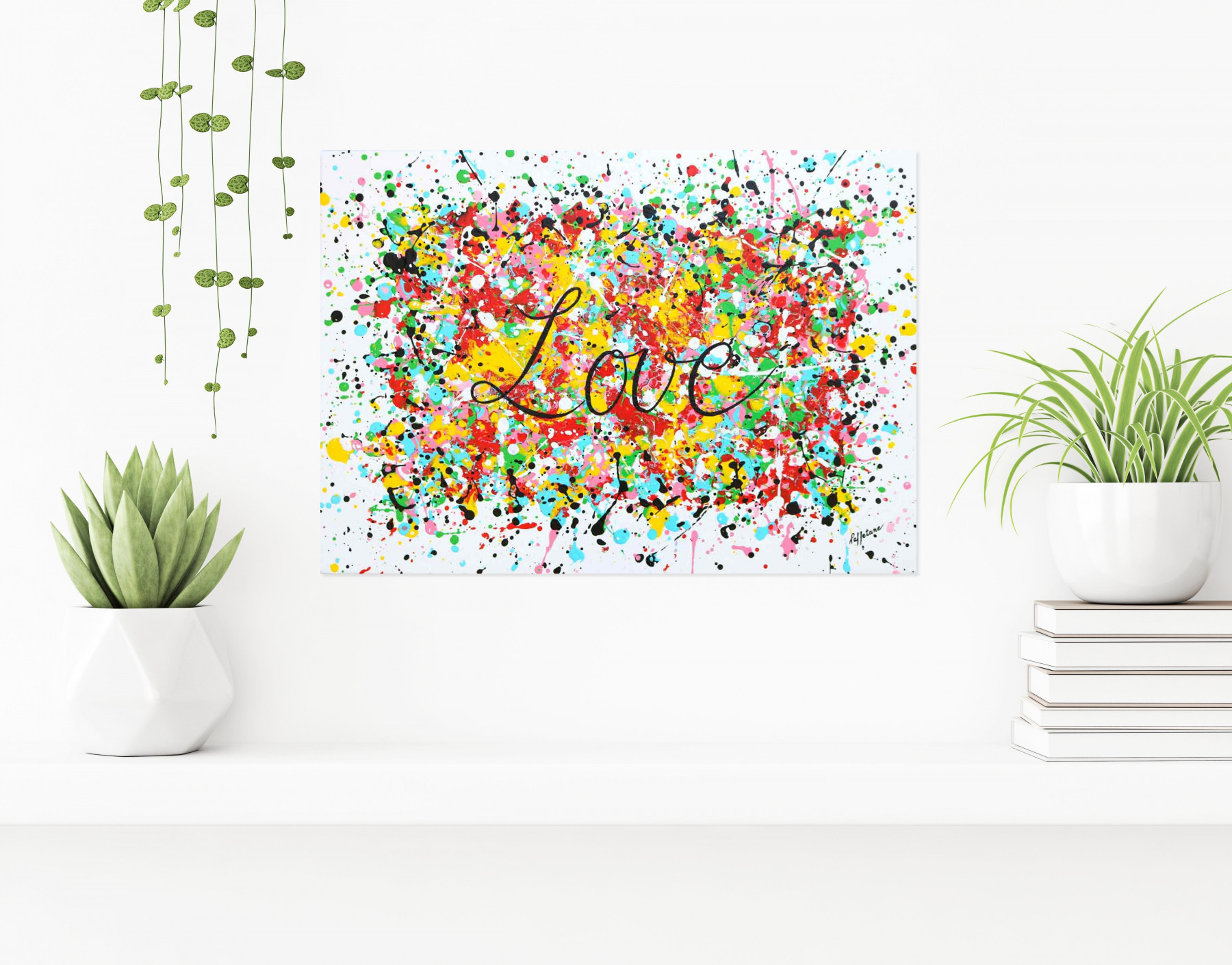 Isabelle Pelletane, Mini Love, painting - Artalistic online contemporary art buying and selling gallery