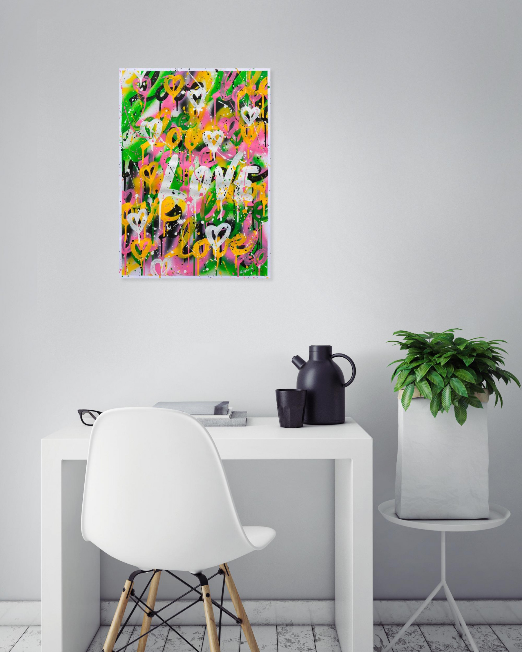 Isabelle Pelletane, Love love 12, painting - Artalistic online contemporary art buying and selling gallery