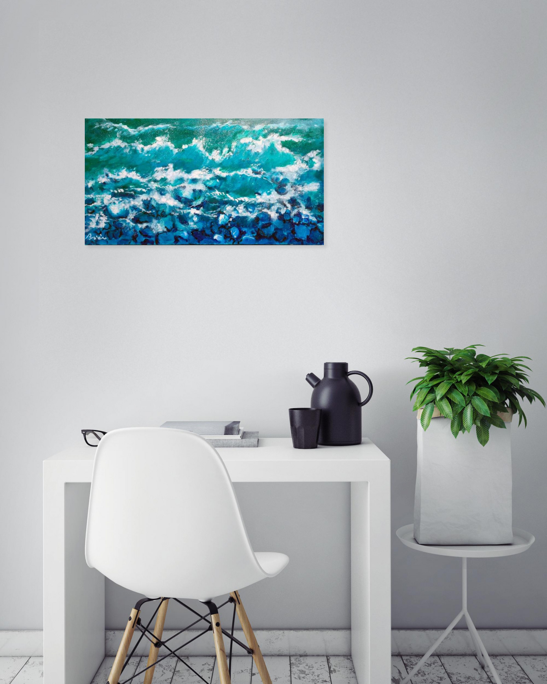 Patrick Briere, Ressac, painting - Artalistic online contemporary art buying and selling gallery