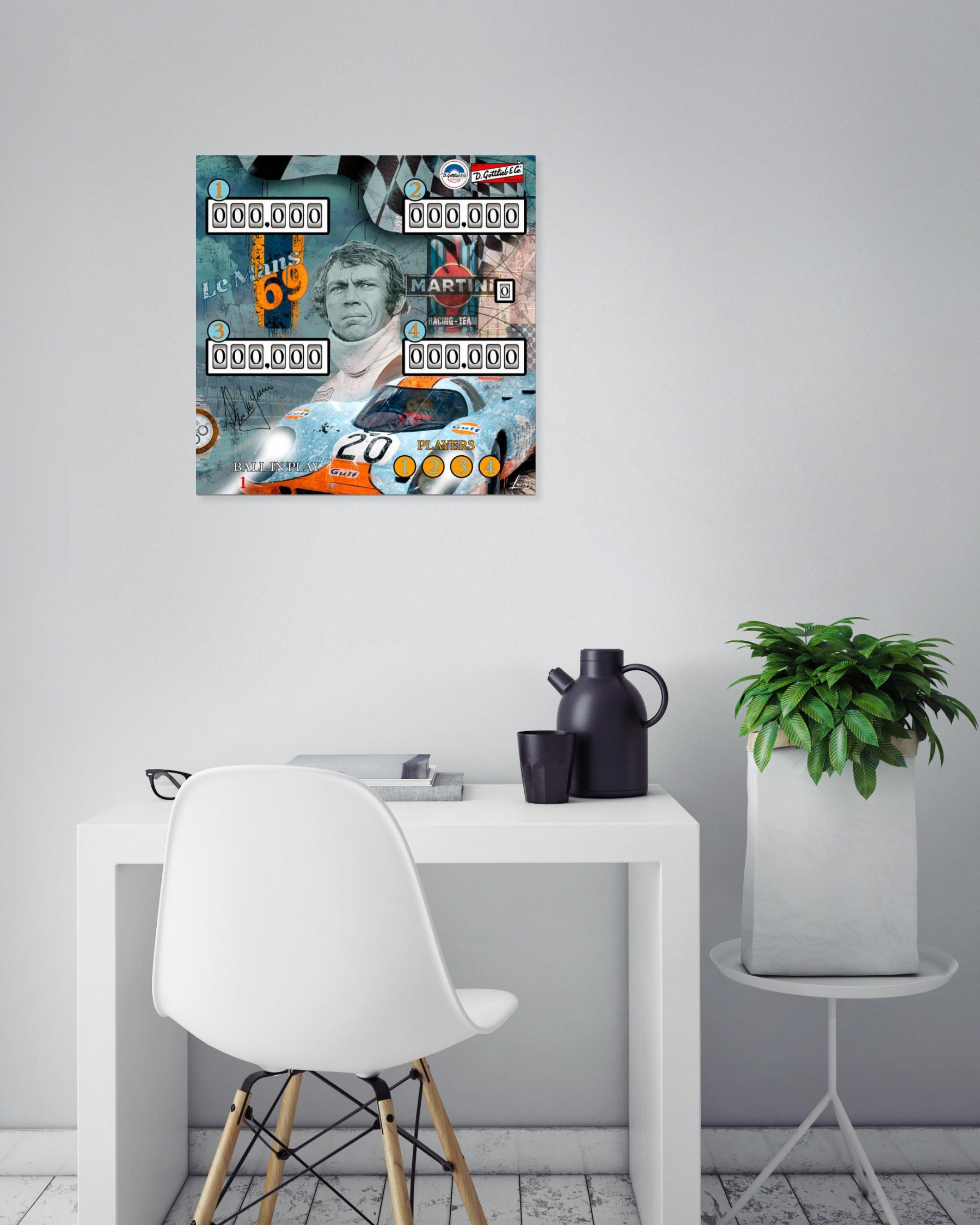 Lascaz, Pinball Boy, painting - Artalistic online contemporary art buying and selling gallery