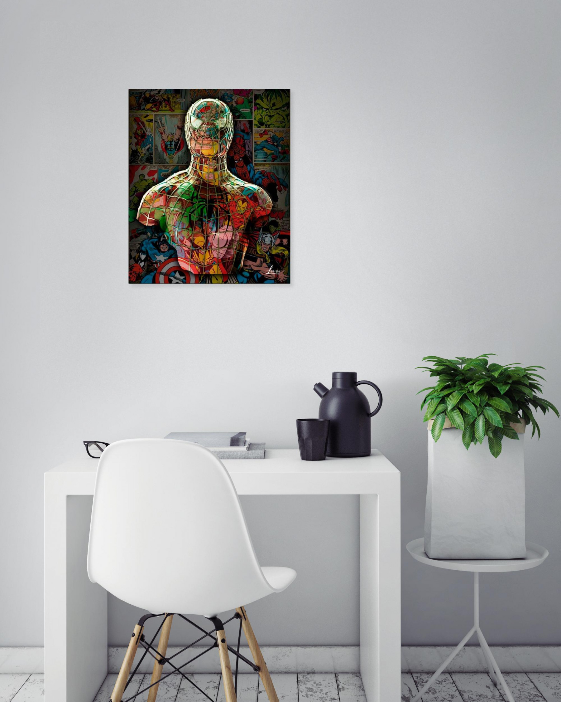 Lascaz, Spider Art II, painting - Artalistic online contemporary art buying and selling gallery