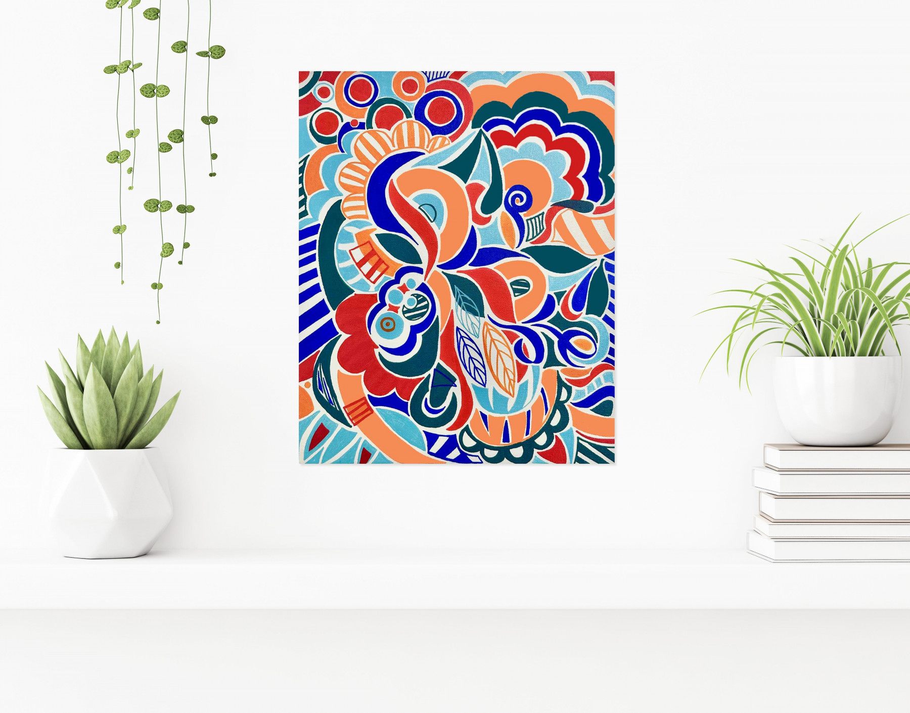 Mme Lev, Peace and Joy, Painting - Artalistic online contemporary art buying and selling gallery