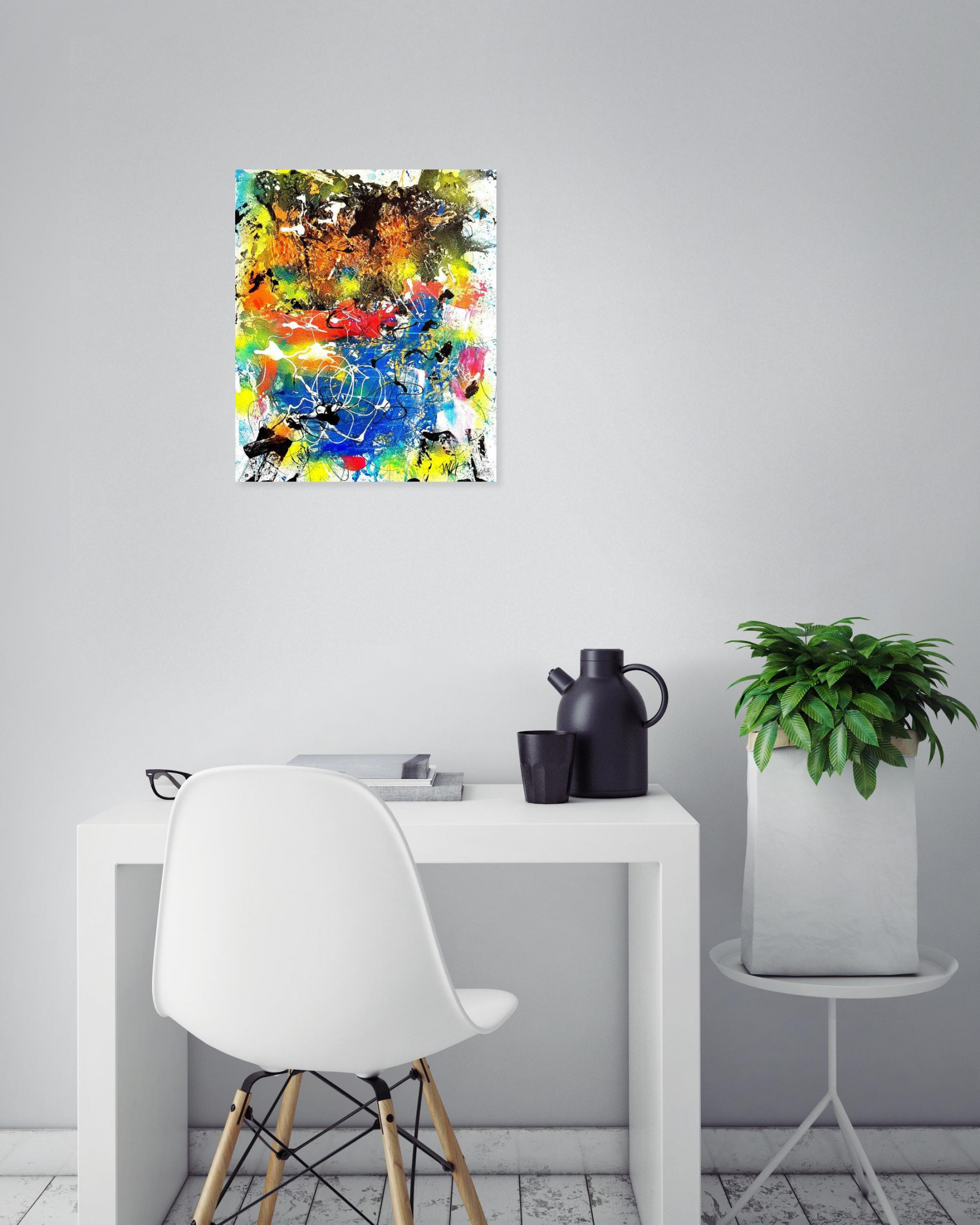 Huot Jean Marc, Volcanic reef richness, Painting - Artalistic online contemporary art buying and selling gallery