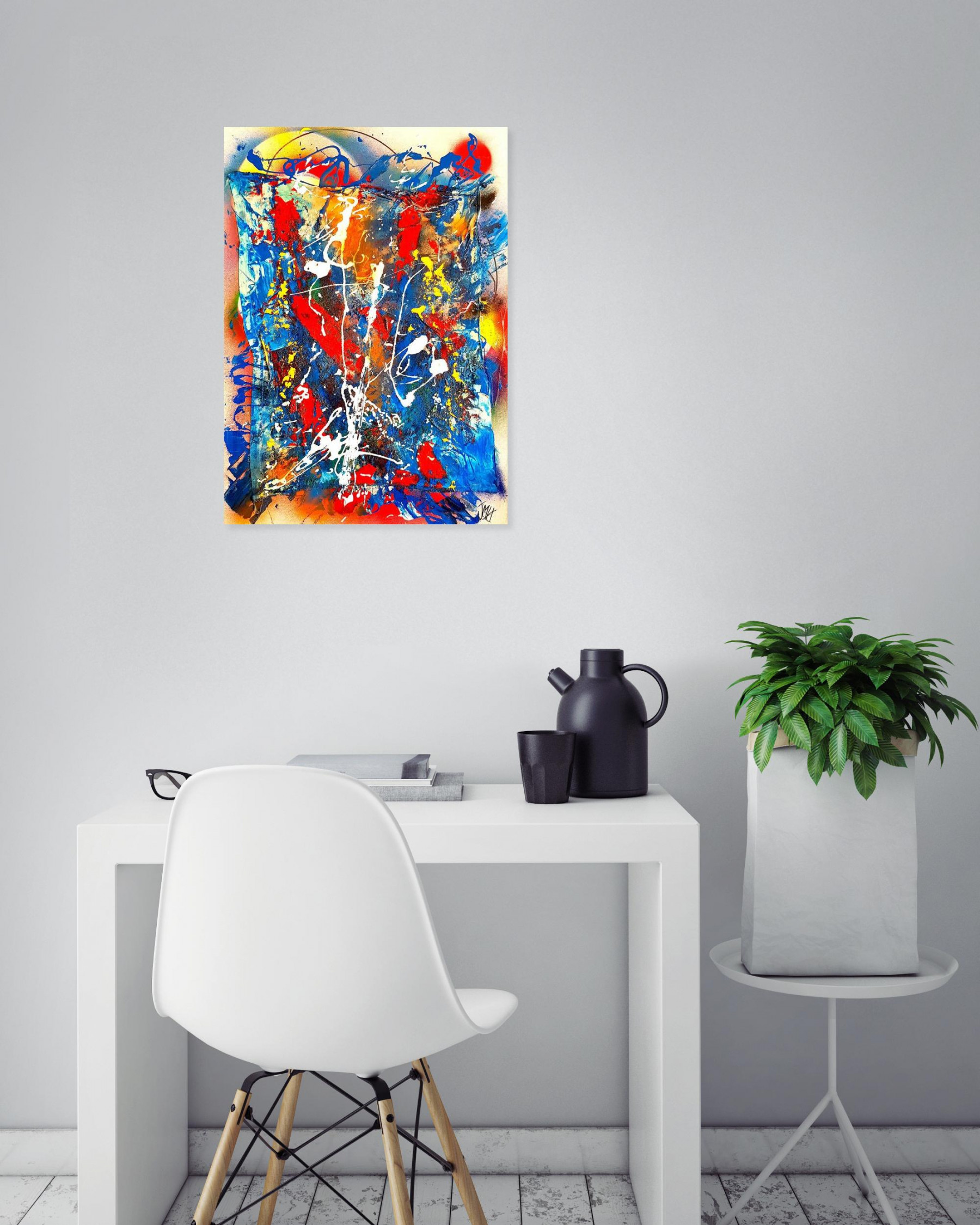 Huot Jean Marc, Stop fast fashion save nature, Painting - Artalistic online contemporary art buying and selling gallery