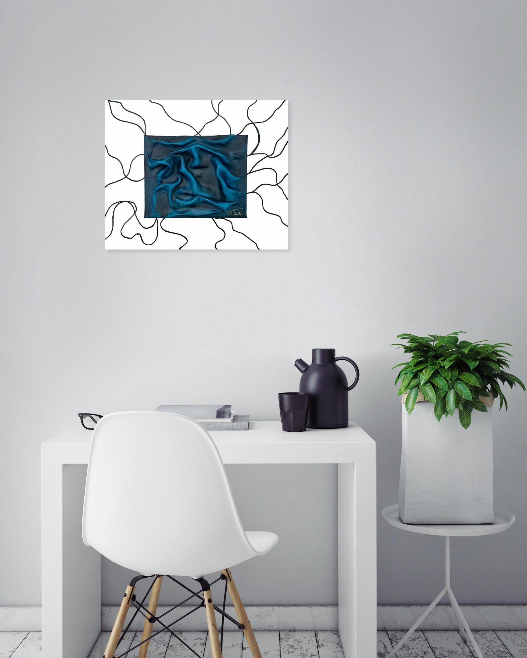 Aline Boullot, Vagues à l'âme, Painting - Artalistic online contemporary art buying and selling gallery