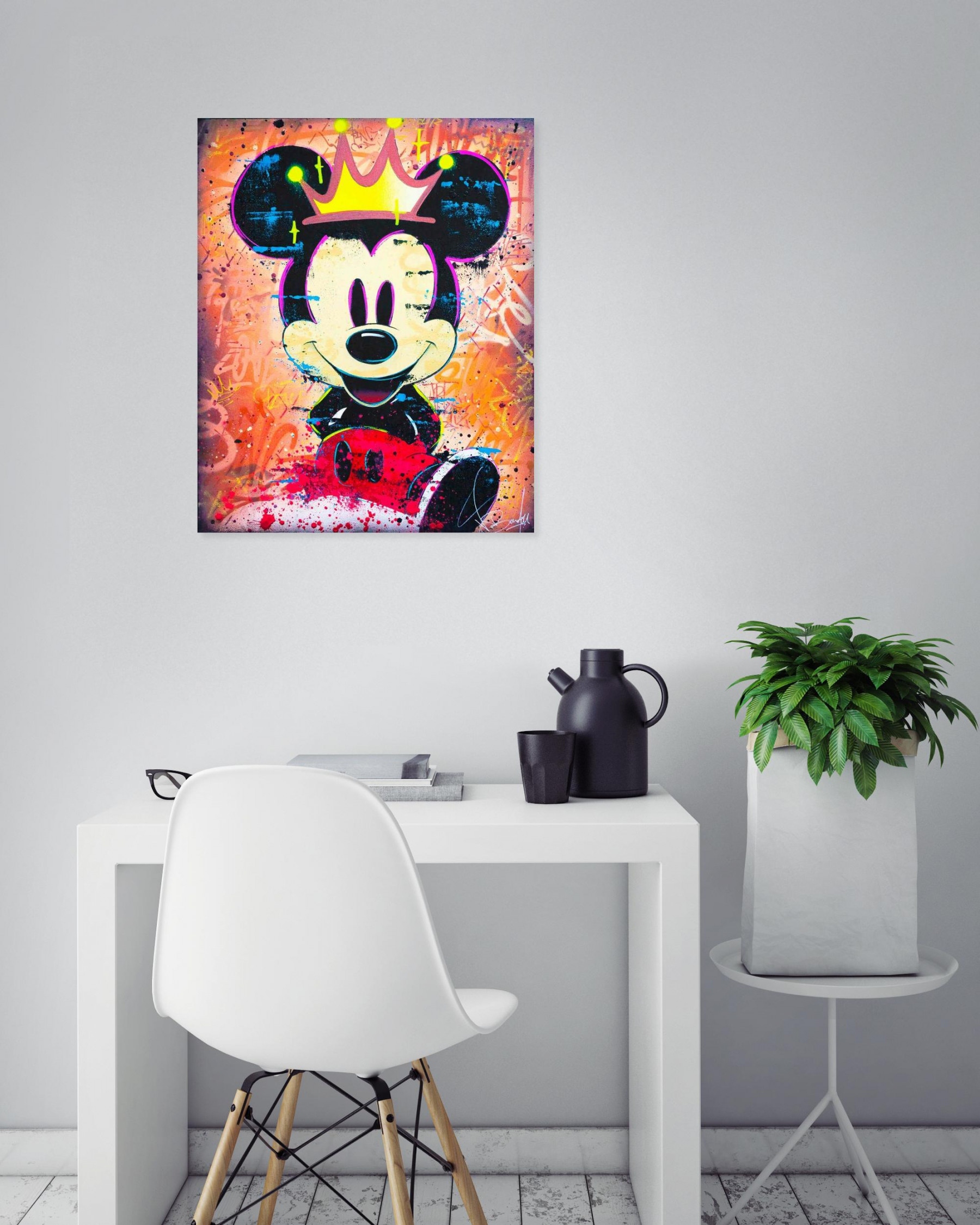 Vincent Bardou, Mickey mouse art pop, painting - Artalistic online contemporary art buying and selling gallery