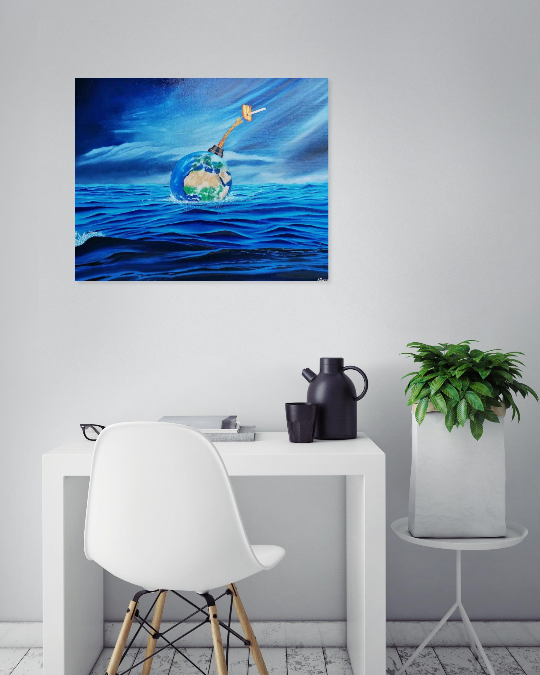 Aurélie Goarzin, Cataclysme, Painting - Artalistic online contemporary art buying and selling gallery