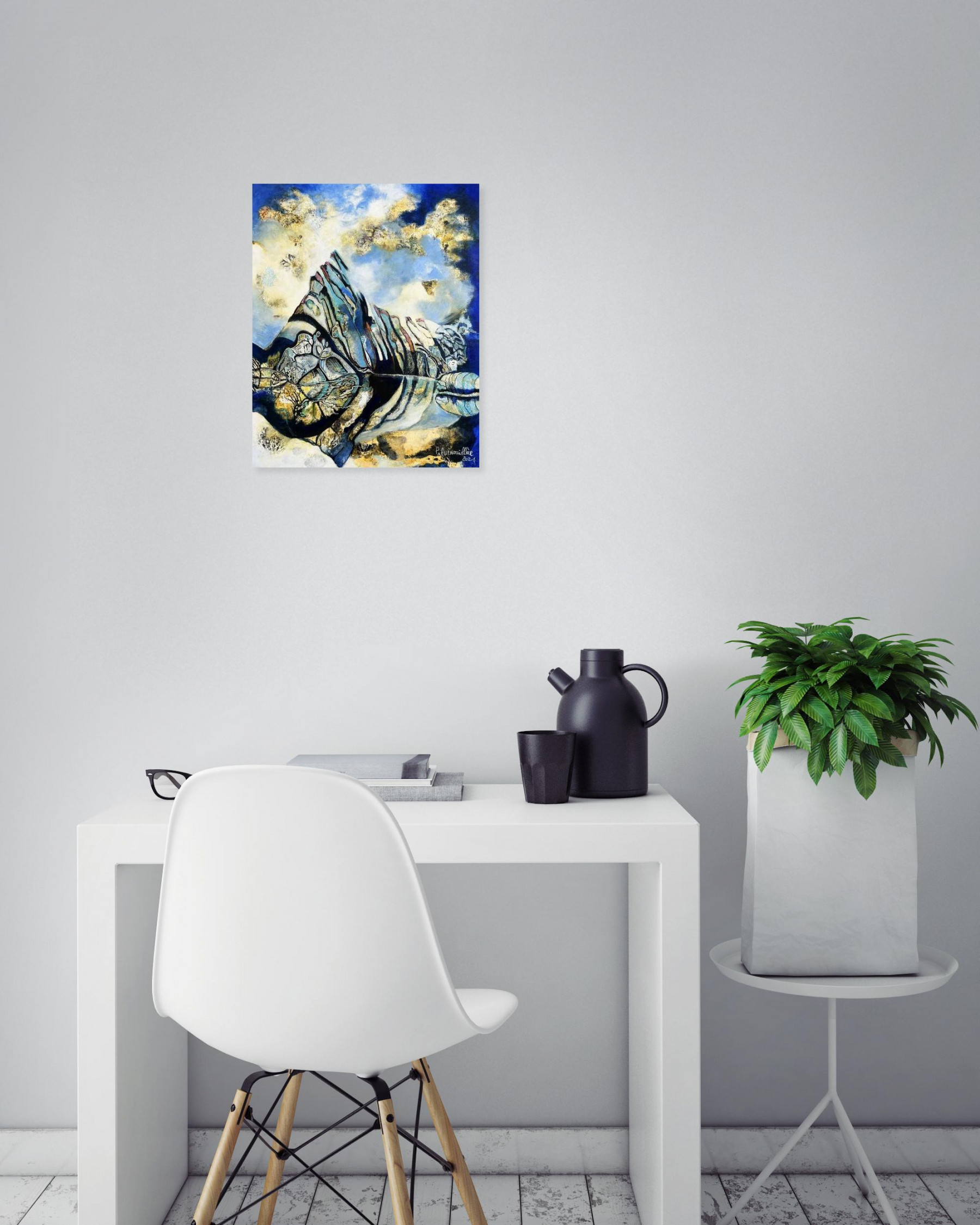 Patricia Quenouillere, La montagne et l’eau finiront par se rencontrer, Painting - Artalistic online contemporary art buying and selling gallery