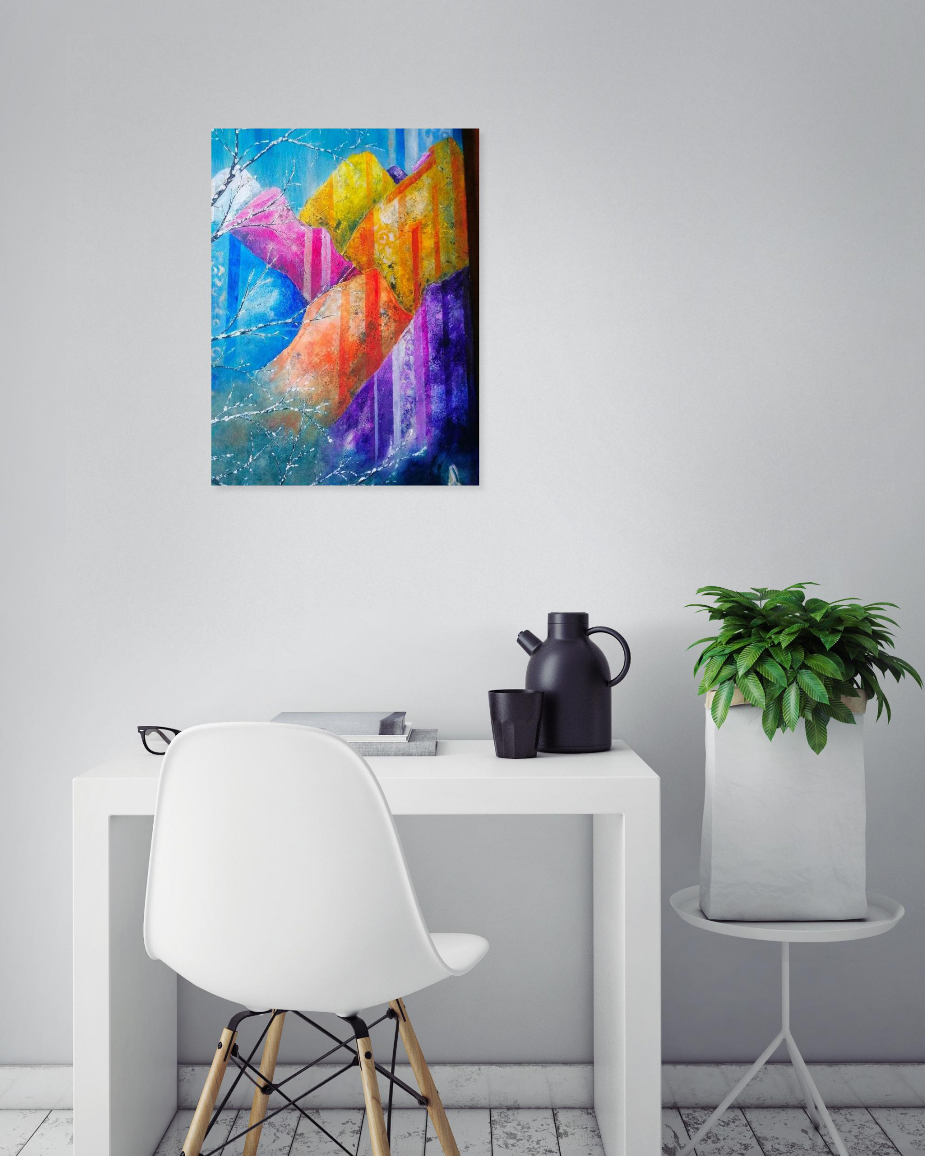Anne Robin, Transparences montagnardes, painting - Artalistic online contemporary art buying and selling gallery