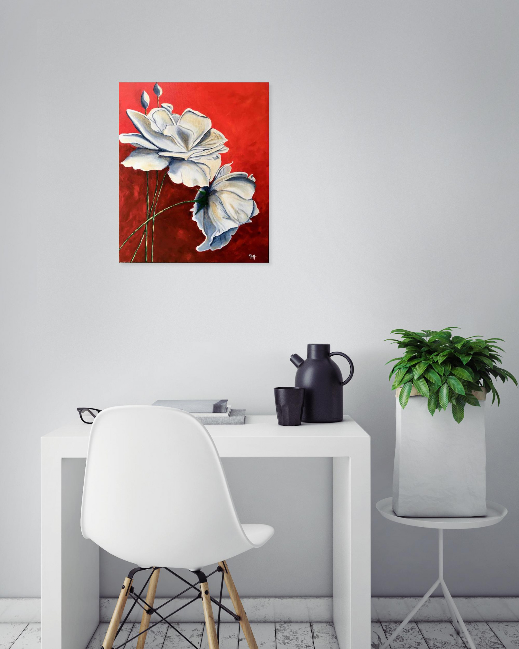 Françoise Augustine, coeur léger, painting - Artalistic online contemporary art buying and selling gallery
