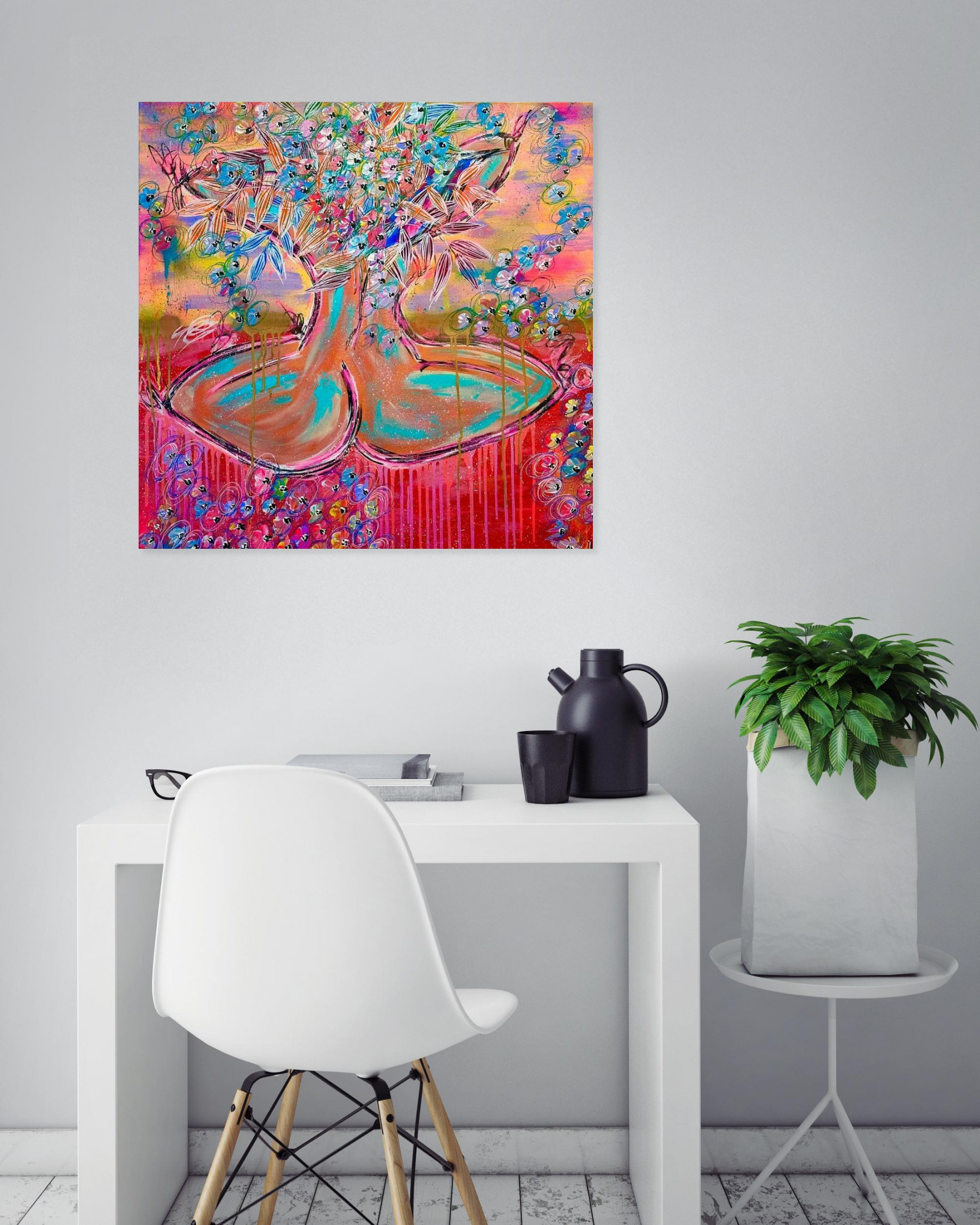 L.Kah, Andromaque, painting - Artalistic online contemporary art buying and selling gallery
