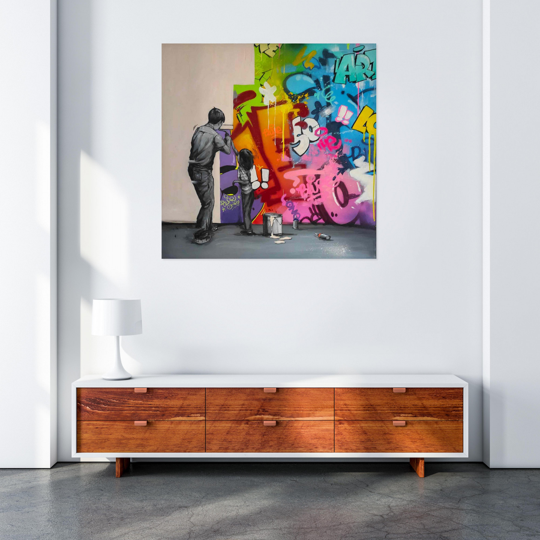 Blure, Try again, painting - Artalistic online contemporary art buying and selling gallery