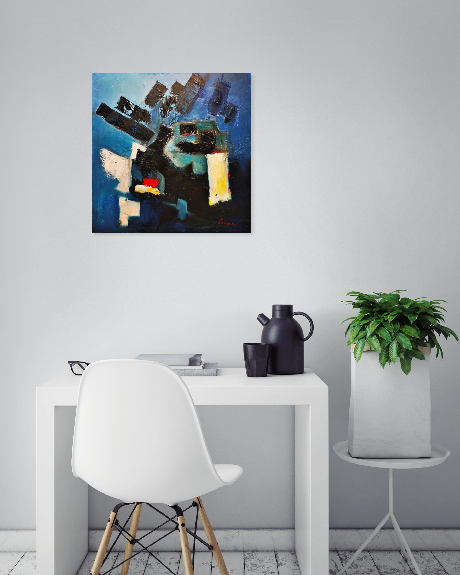 Patrick Brière, Bleus à l'âme, painting - Artalistic online contemporary art buying and selling gallery