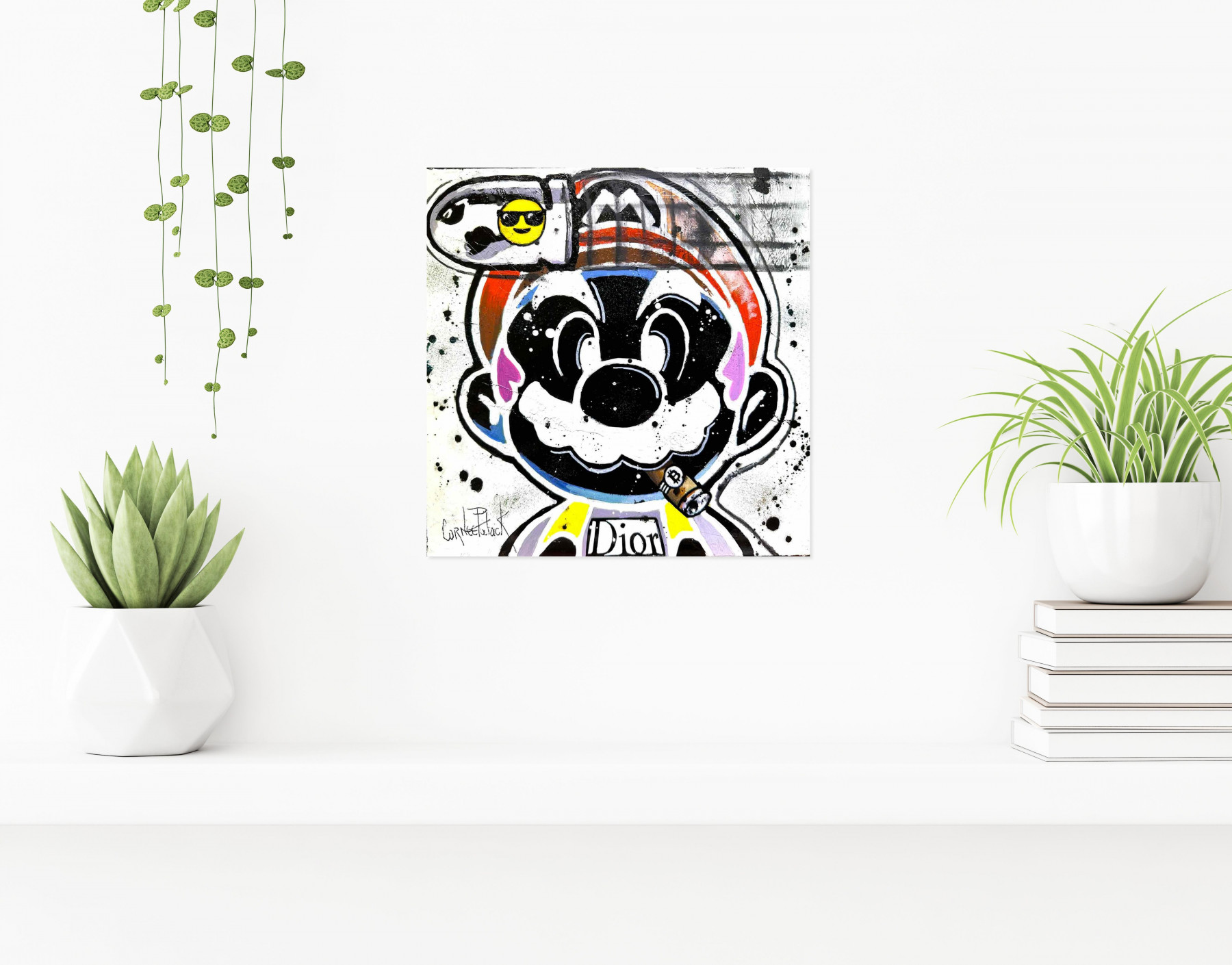 Patrick Cornée, Super Mario pop Dior, painting - Artalistic online contemporary art buying and selling gallery