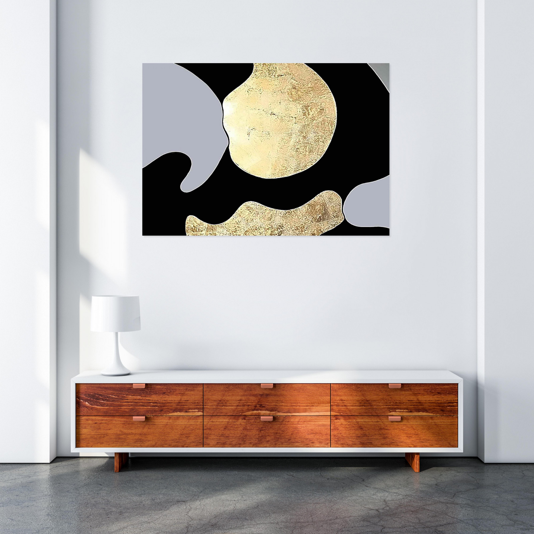 Gezia Rekiz, Minimalist art camel, painting - Artalistic online contemporary art buying and selling gallery