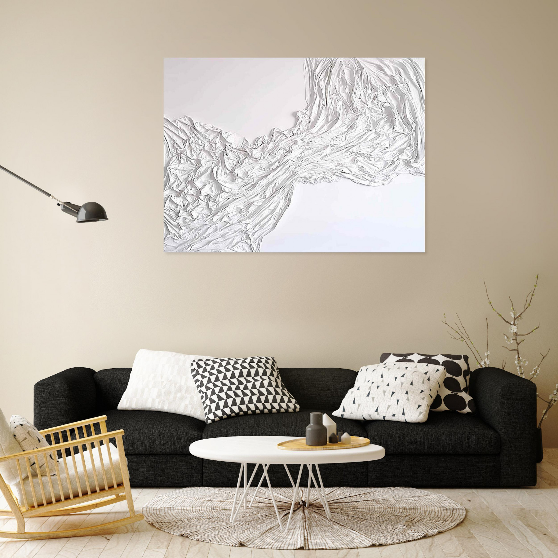 Gezia Rekiz, White art, painting - Artalistic online contemporary art buying and selling gallery