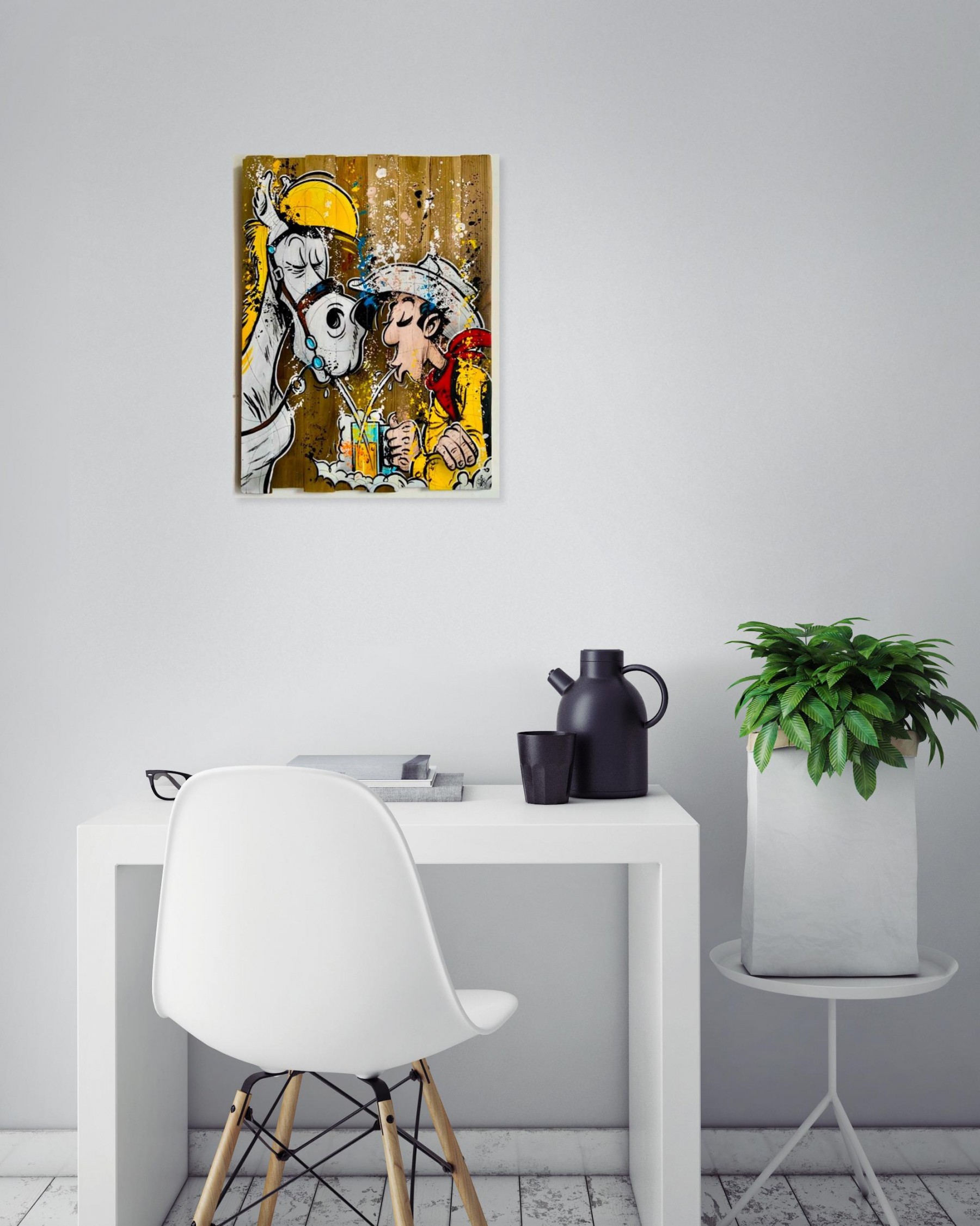 Skayzoo, Crime time, painting - Artalistic online contemporary art buying and selling gallery