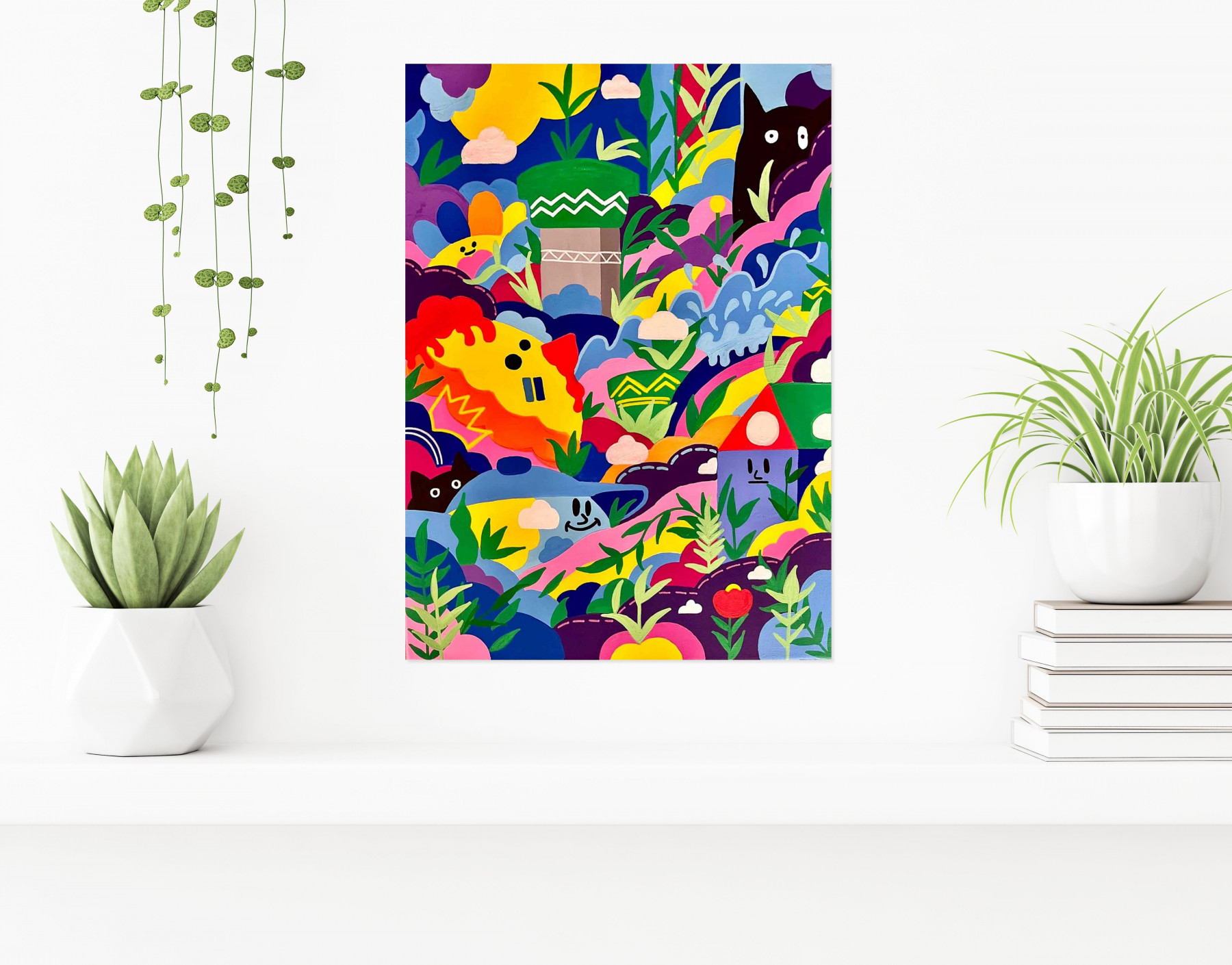 Vincent M, Free world, painting - Artalistic online contemporary art buying and selling gallery