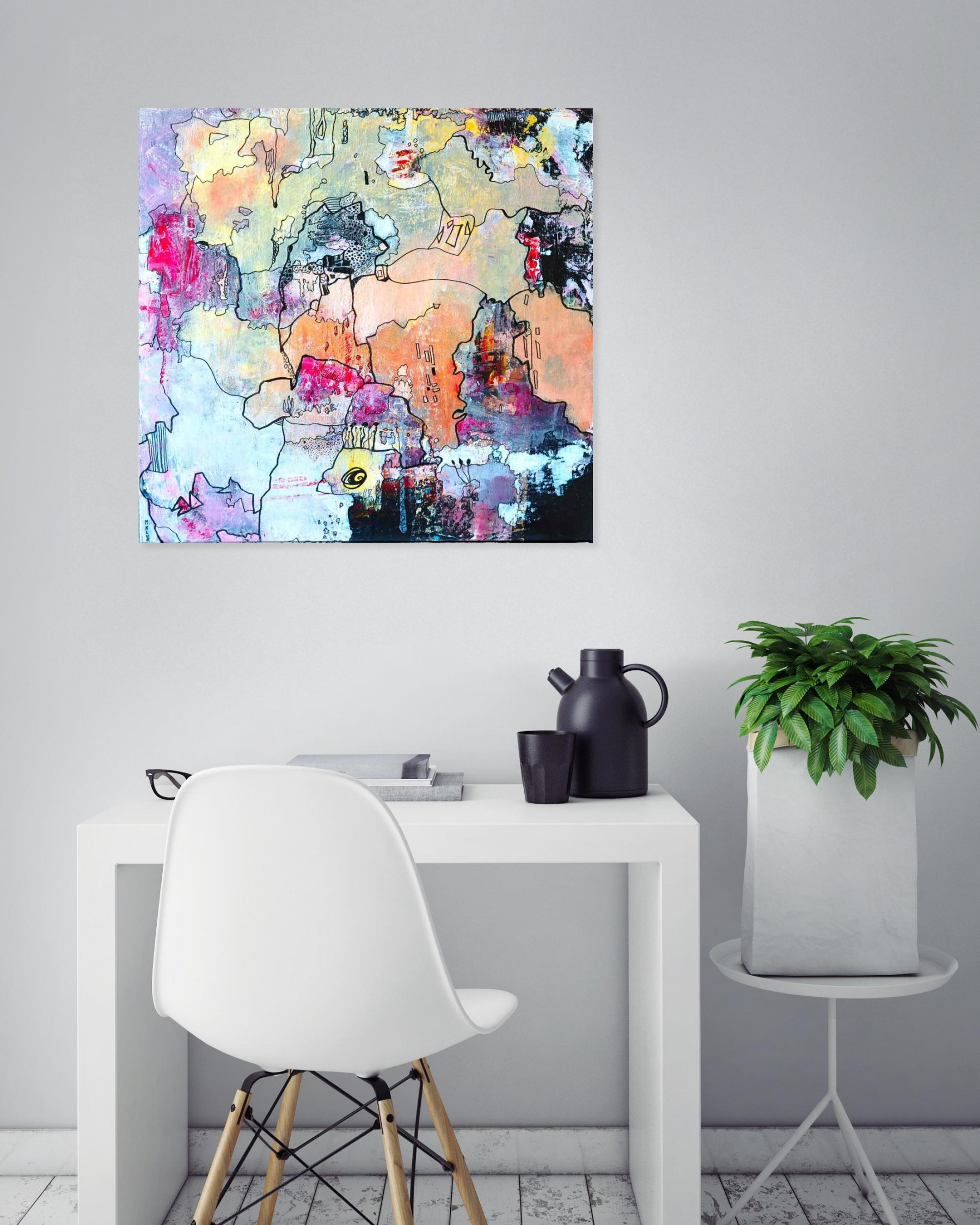 Michele Klur, Terre d'Afrique, painting - Artalistic online contemporary art buying and selling gallery
