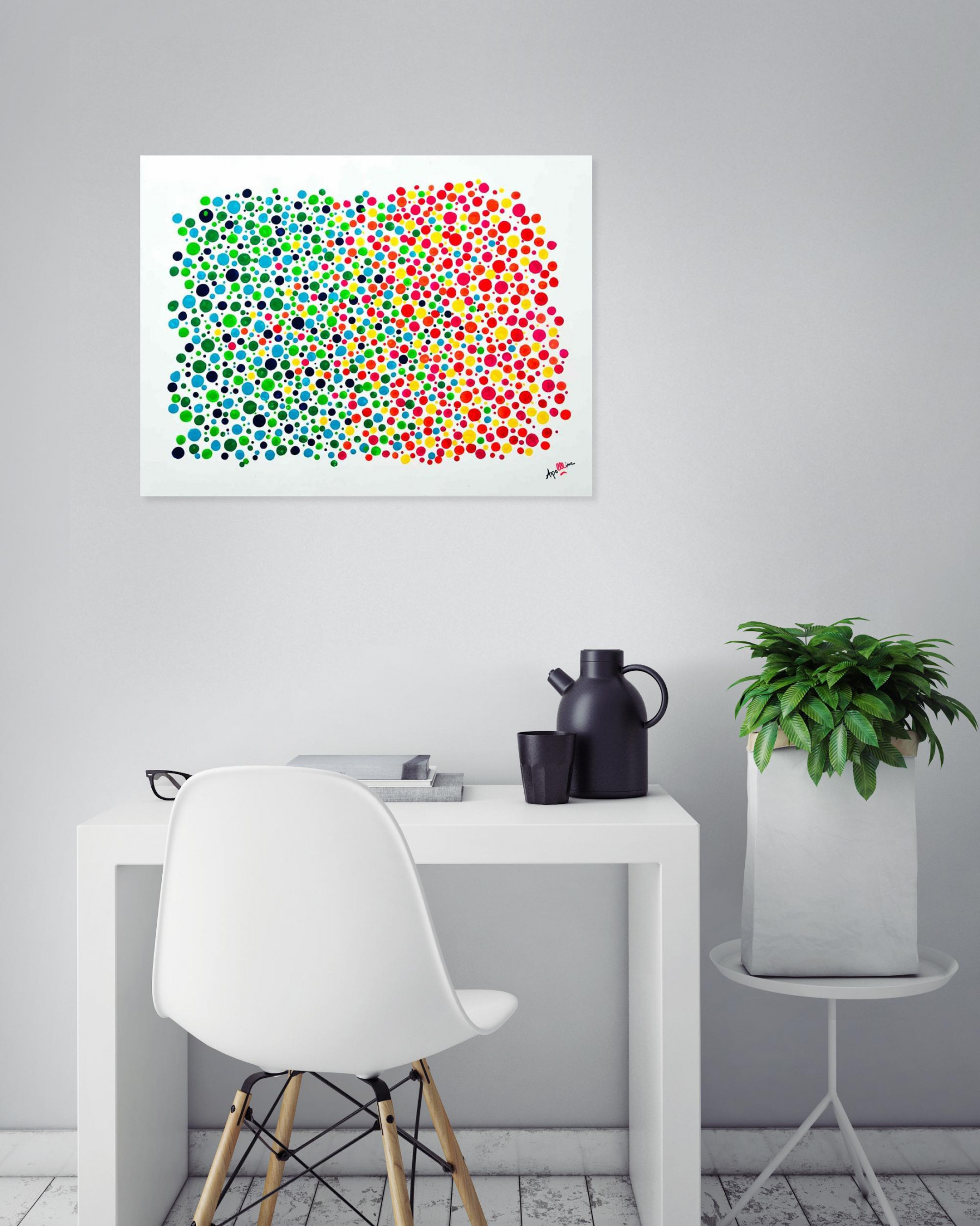 Apolline, Je rêvais d'un autre monde, painting - Artalistic online contemporary art buying and selling gallery