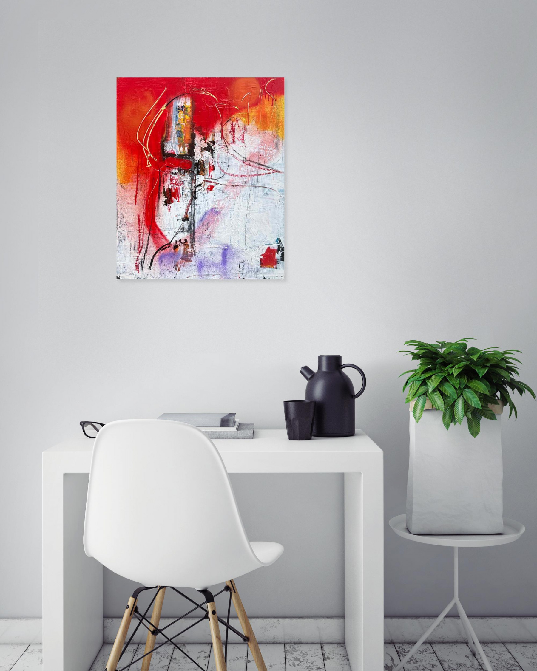 Nicolas Wallyn, Trois jours de réflexion, painting - Artalistic online contemporary art buying and selling gallery
