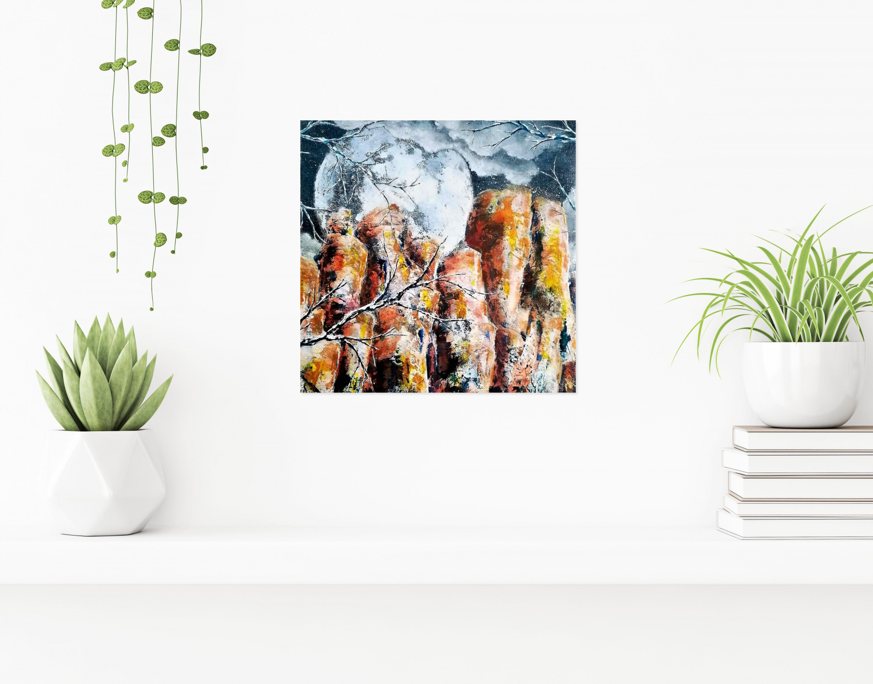 Anne Robin, Clair de lune, painting - Artalistic online contemporary art buying and selling gallery
