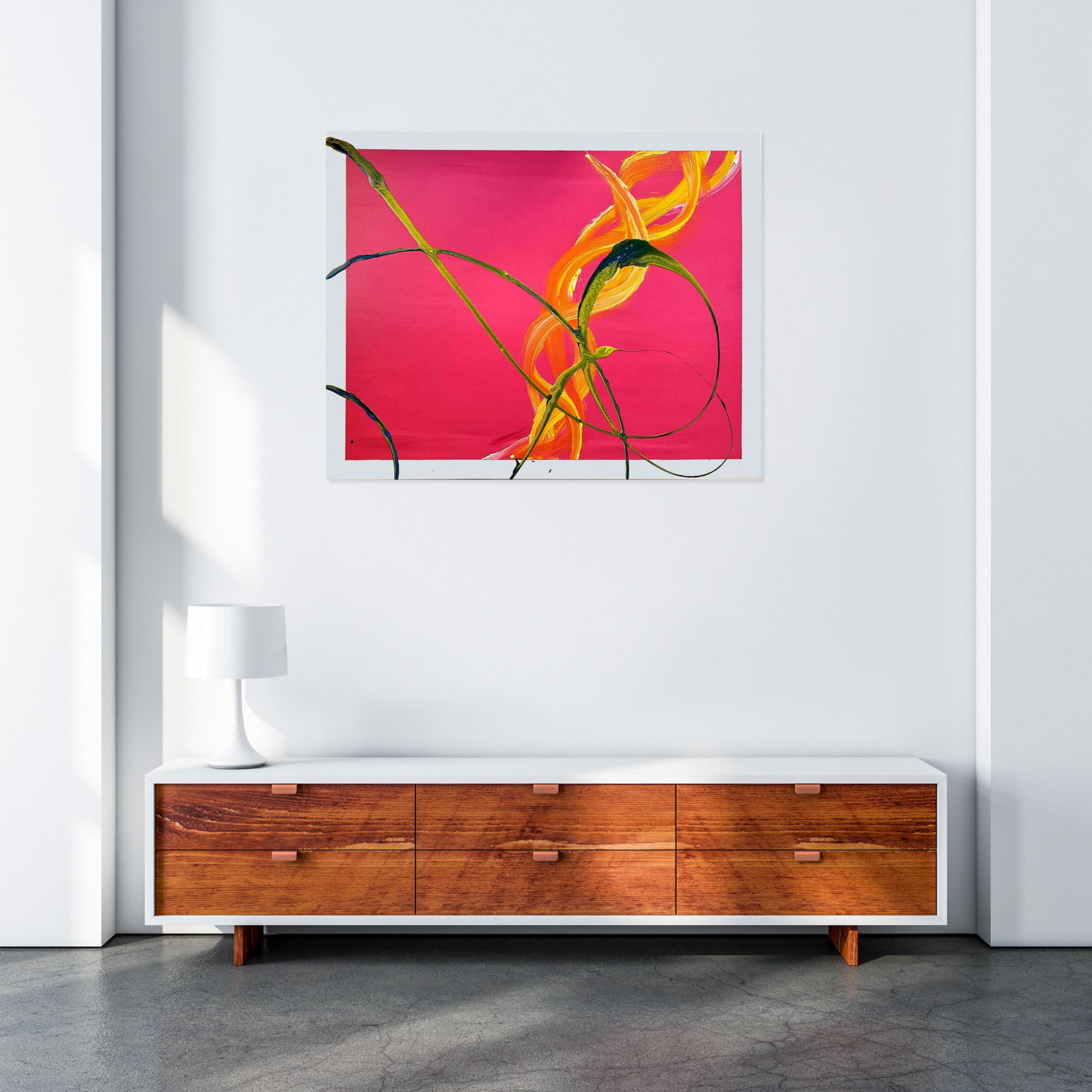 Laura Stauder, Amaryllis, painting - Artalistic online contemporary art buying and selling gallery