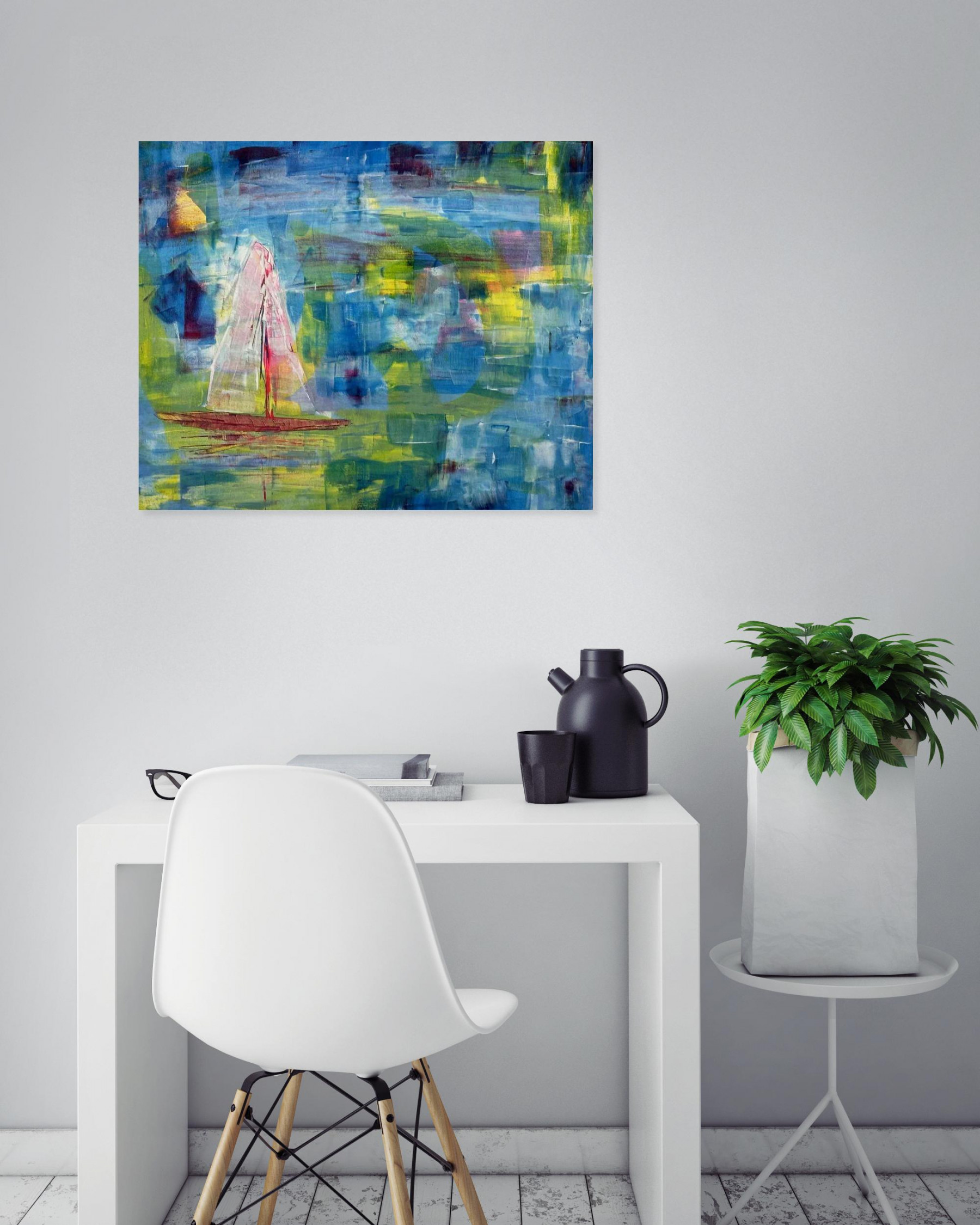 Agata Caliendo Krystkowiak, L’été indien, Painting - Artalistic online contemporary art buying and selling gallery