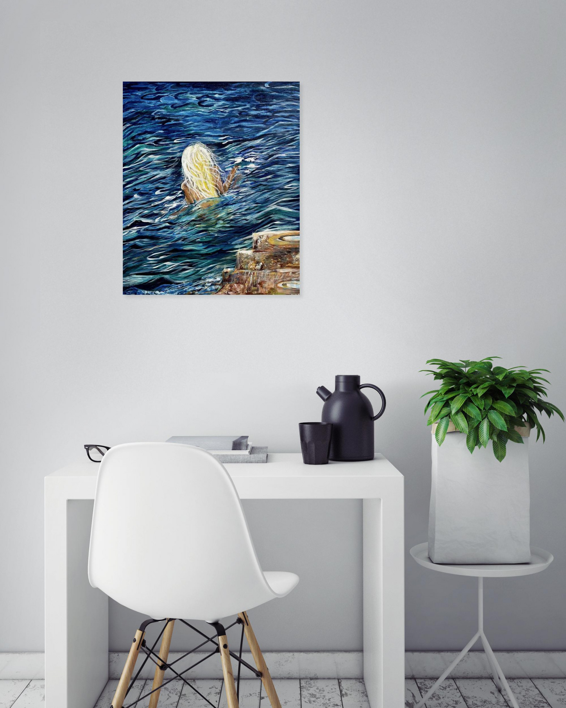 Delphine Moradi, Eaux divines, Painting - Artalistic online contemporary art buying and selling gallery