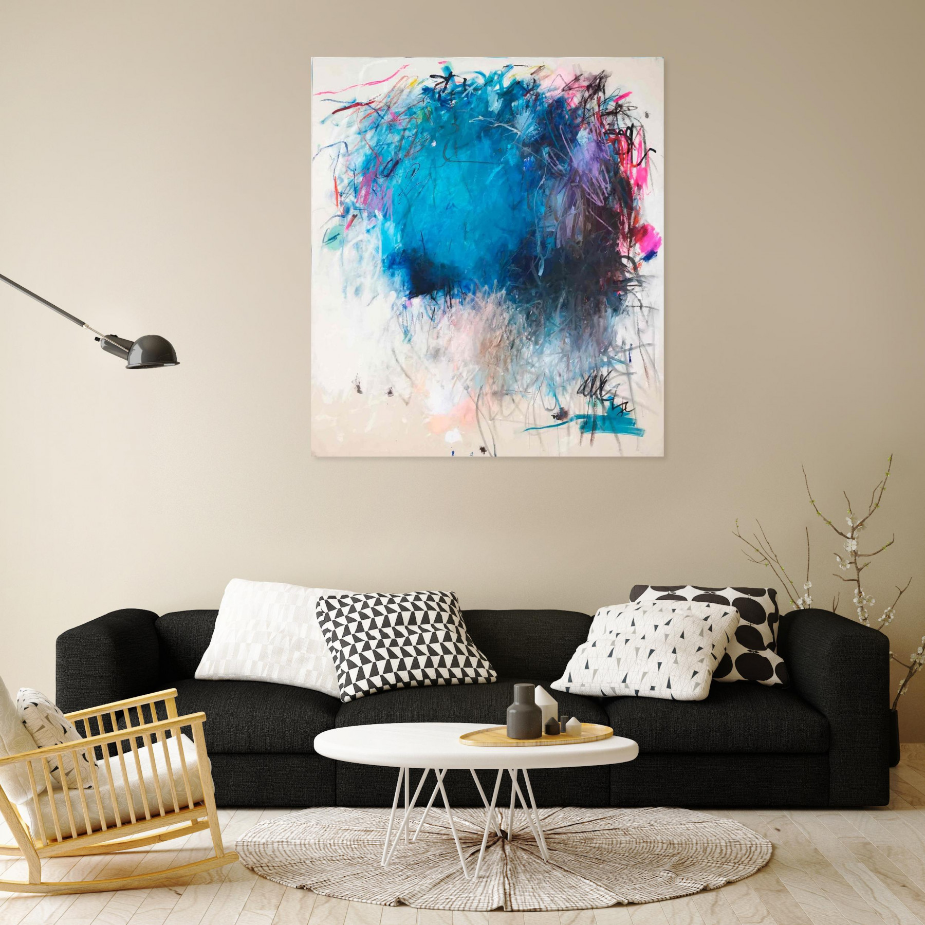 Marie-José Domenjoz, Dive deep, painting - Artalistic online contemporary art buying and selling gallery