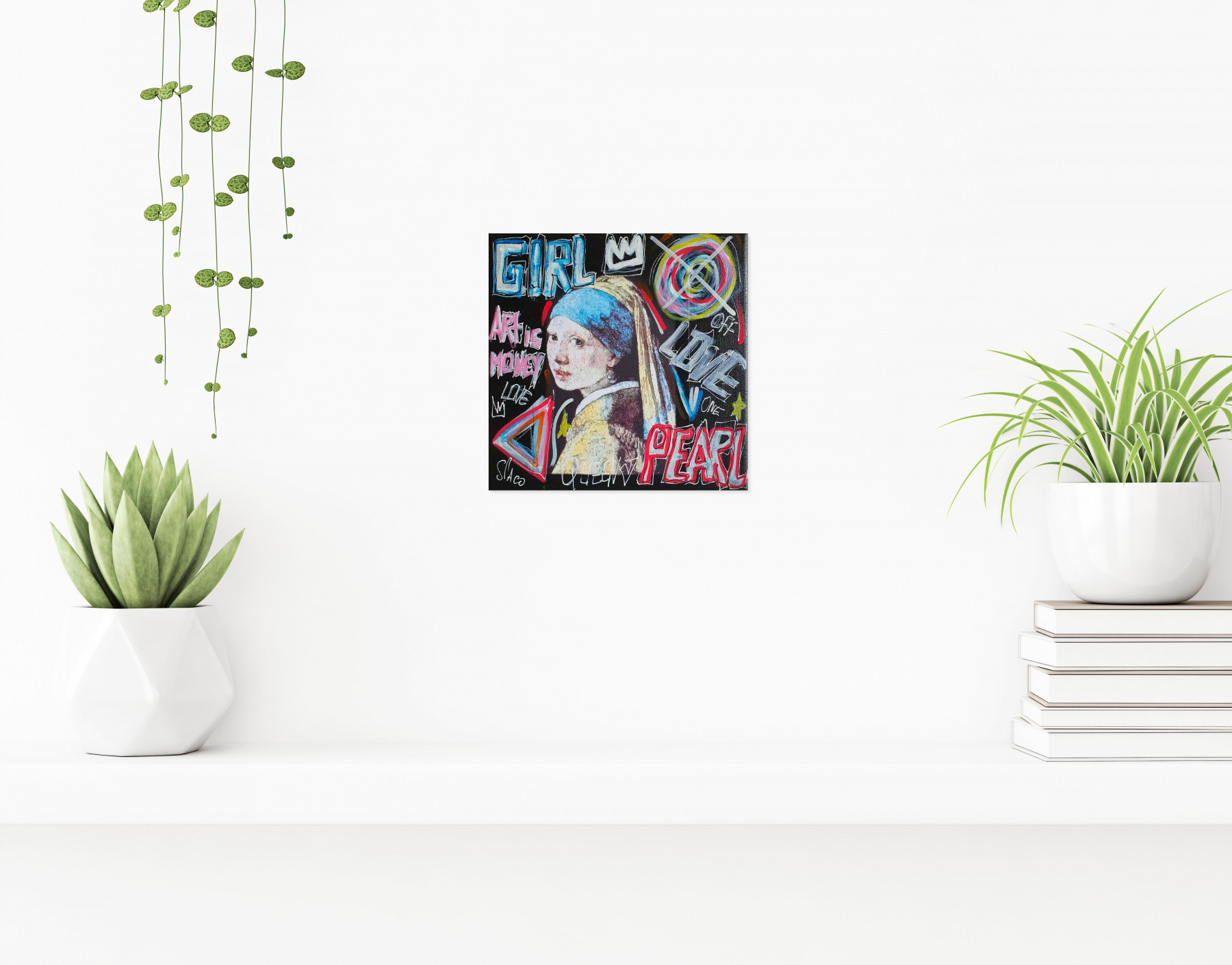 Spaco, Pearl girl Vermeer, painting - Artalistic online contemporary art buying and selling gallery
