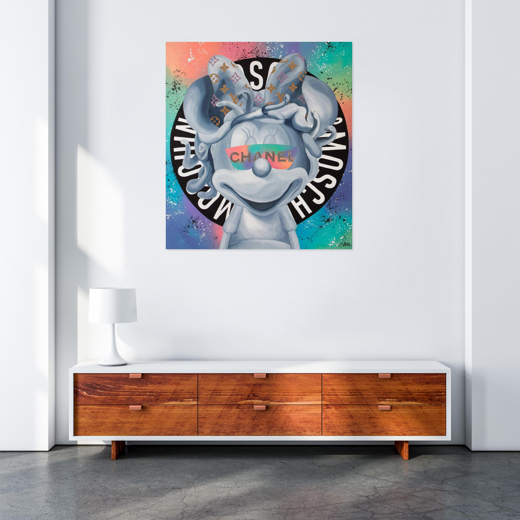 Monika Mrowiec, Fashio week party, painting - Artalistic online contemporary art buying and selling gallery