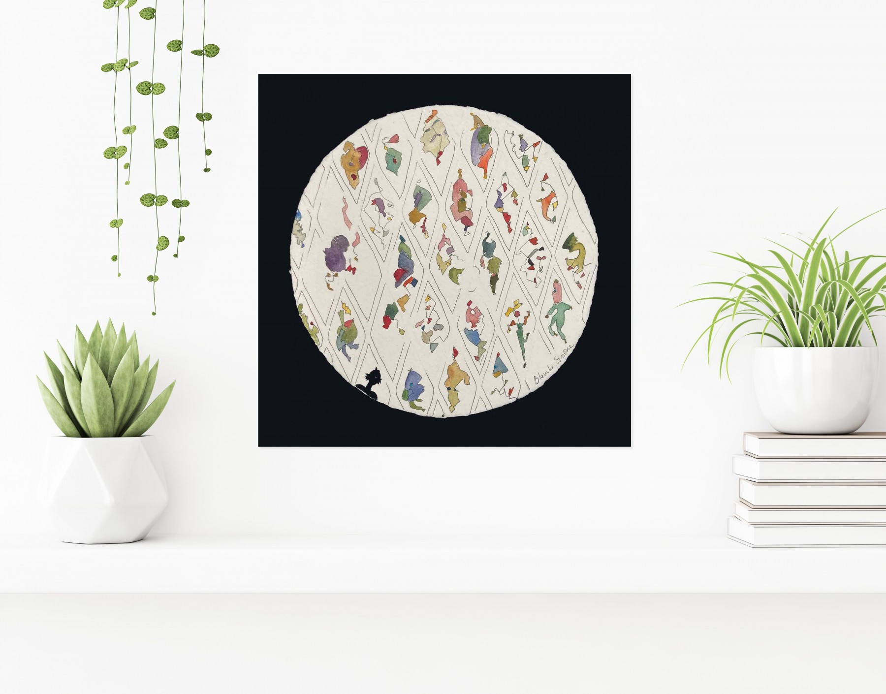 Blanche Simone, Tableau 7, Painting - Artalistic online contemporary art buying and selling gallery