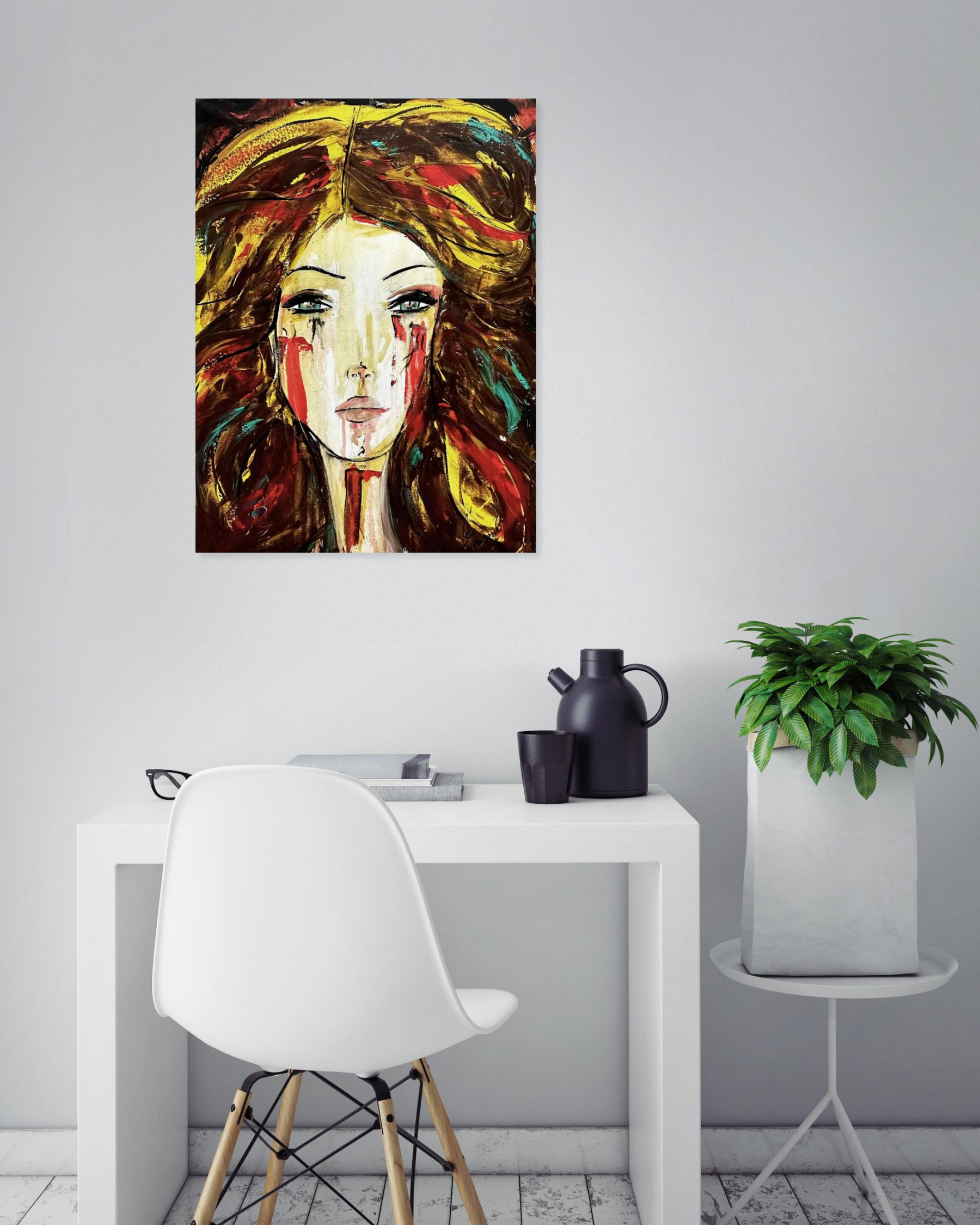 Emma C, LES FEUX D'OLYMPE, Painting - Artalistic online contemporary art buying and selling gallery