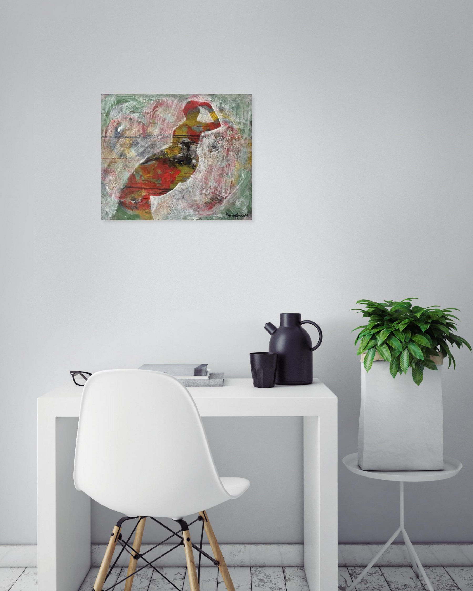 Fernand Nonkouni, D’après le peintre, Painting - Artalistic online contemporary art buying and selling gallery