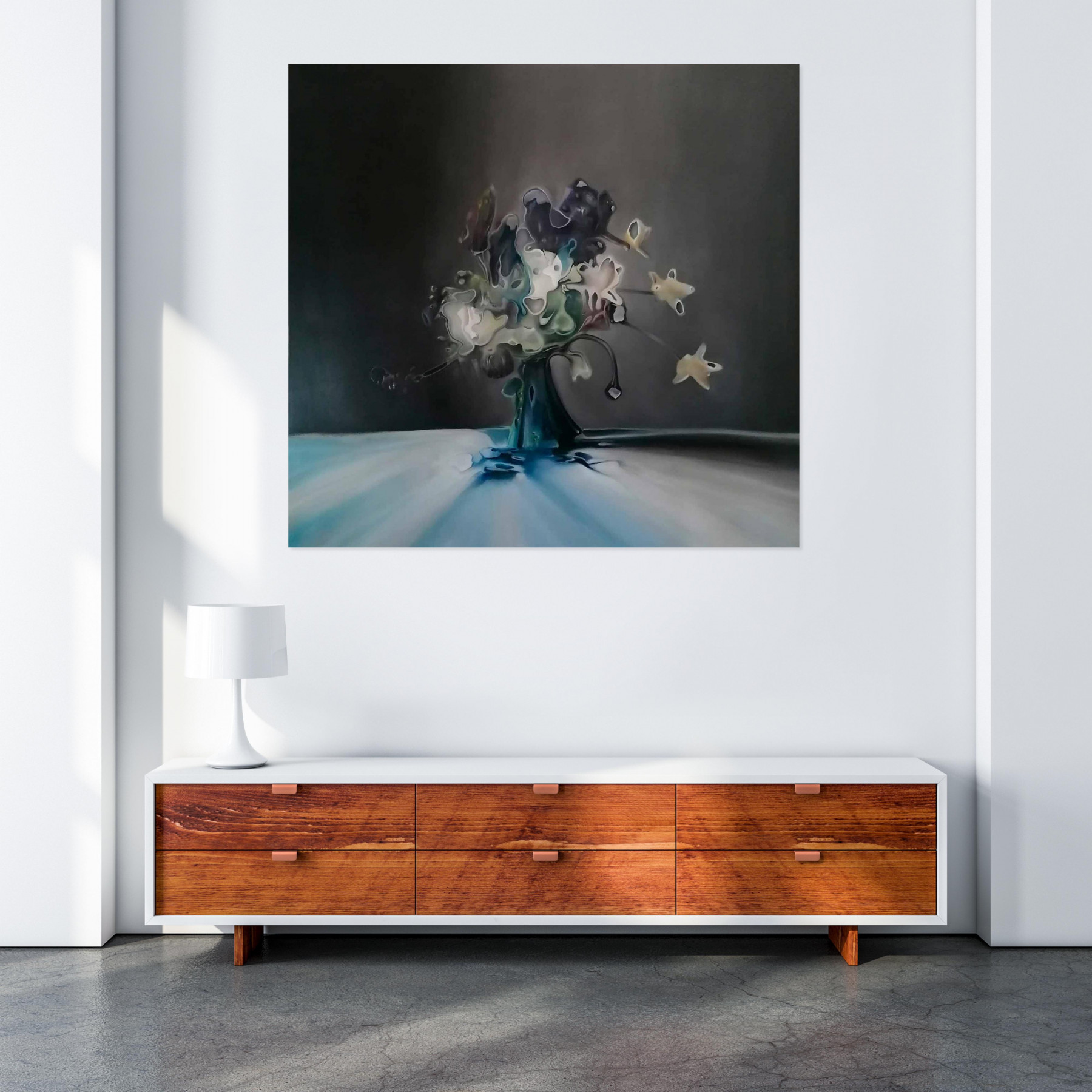 Stefano Mazzolini, Bluville, painting - Artalistic online contemporary art buying and selling gallery