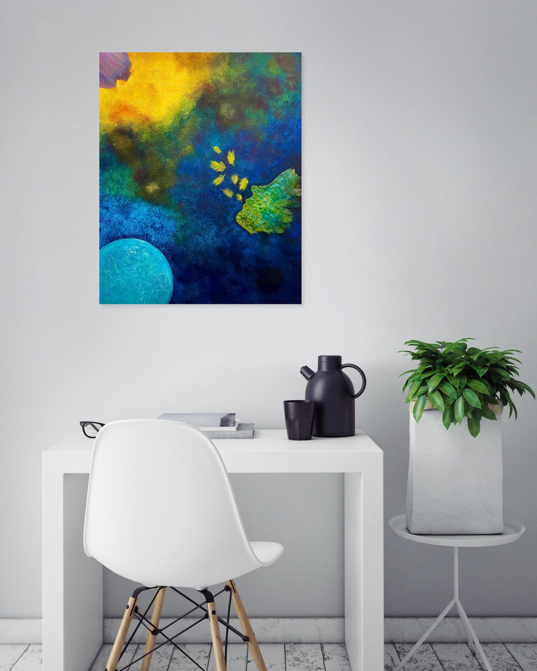 Sylvie Degardin, Les éléments, painting - Artalistic online contemporary art buying and selling gallery