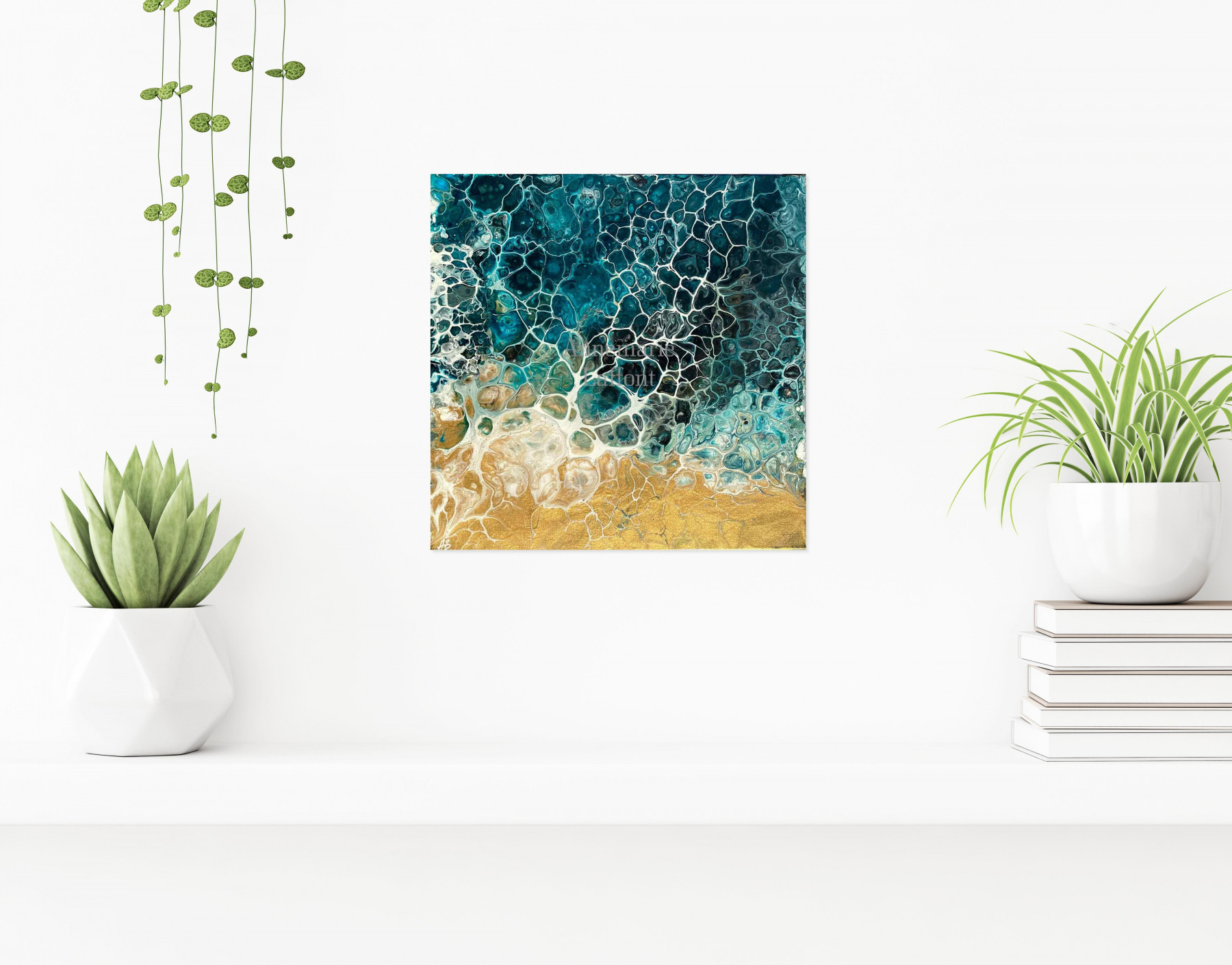 Annemarie Laffont, la plage, painting - Artalistic online contemporary art buying and selling gallery