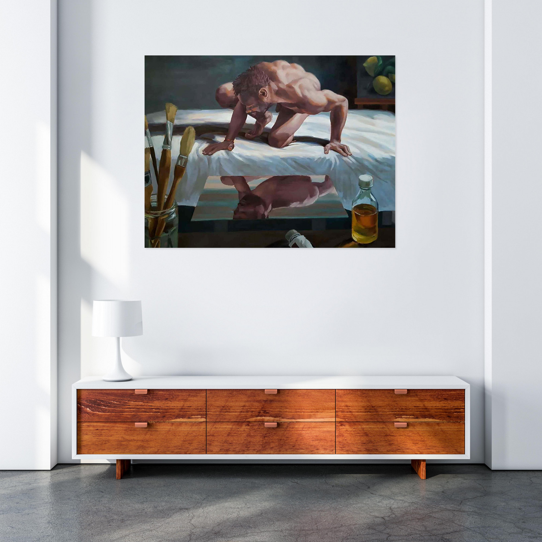 Serge Kalinowski, narcisse, painting - Artalistic online contemporary art buying and selling gallery