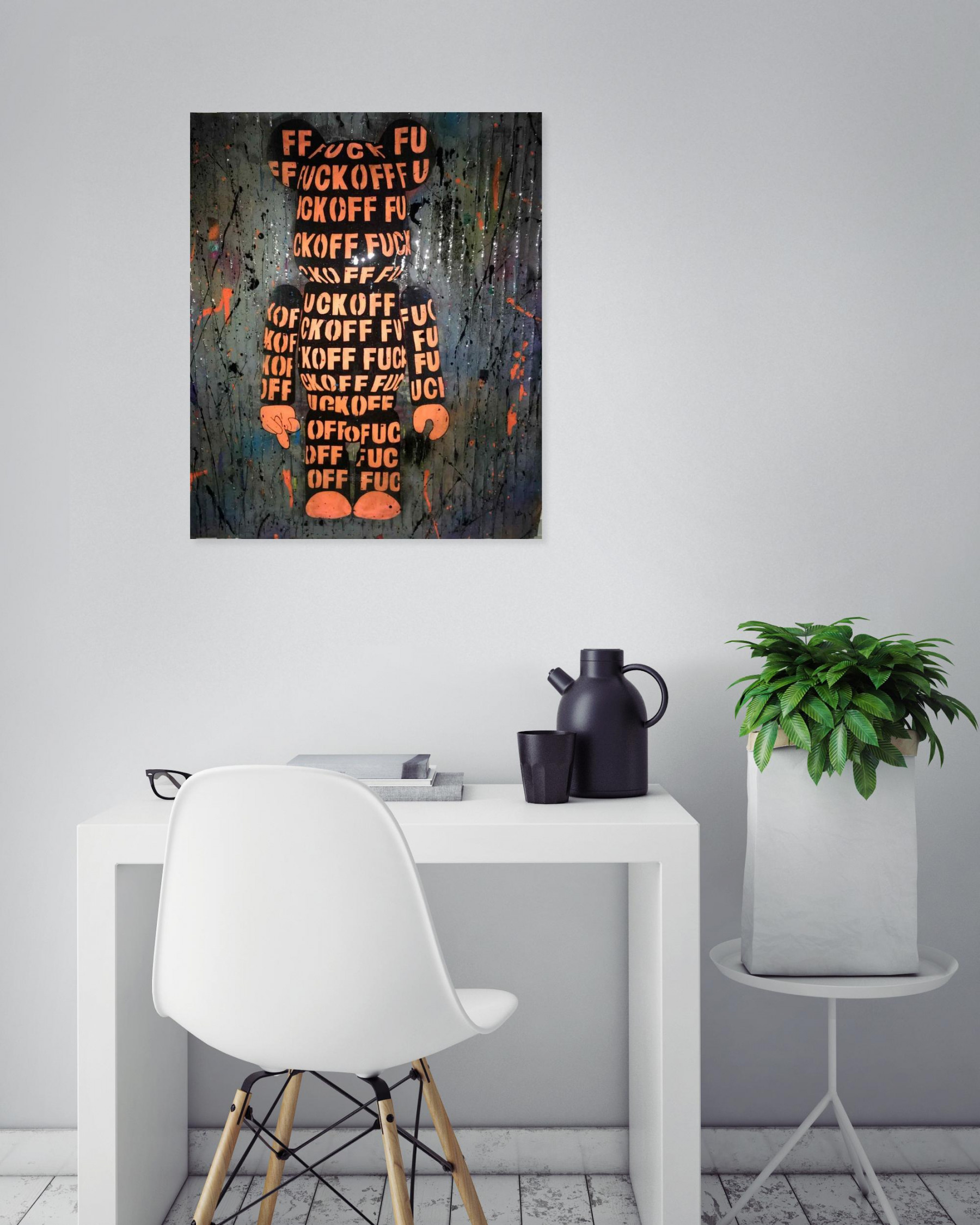 Fa2b, Fucking bearbrick, painting - Artalistic online contemporary art buying and selling gallery