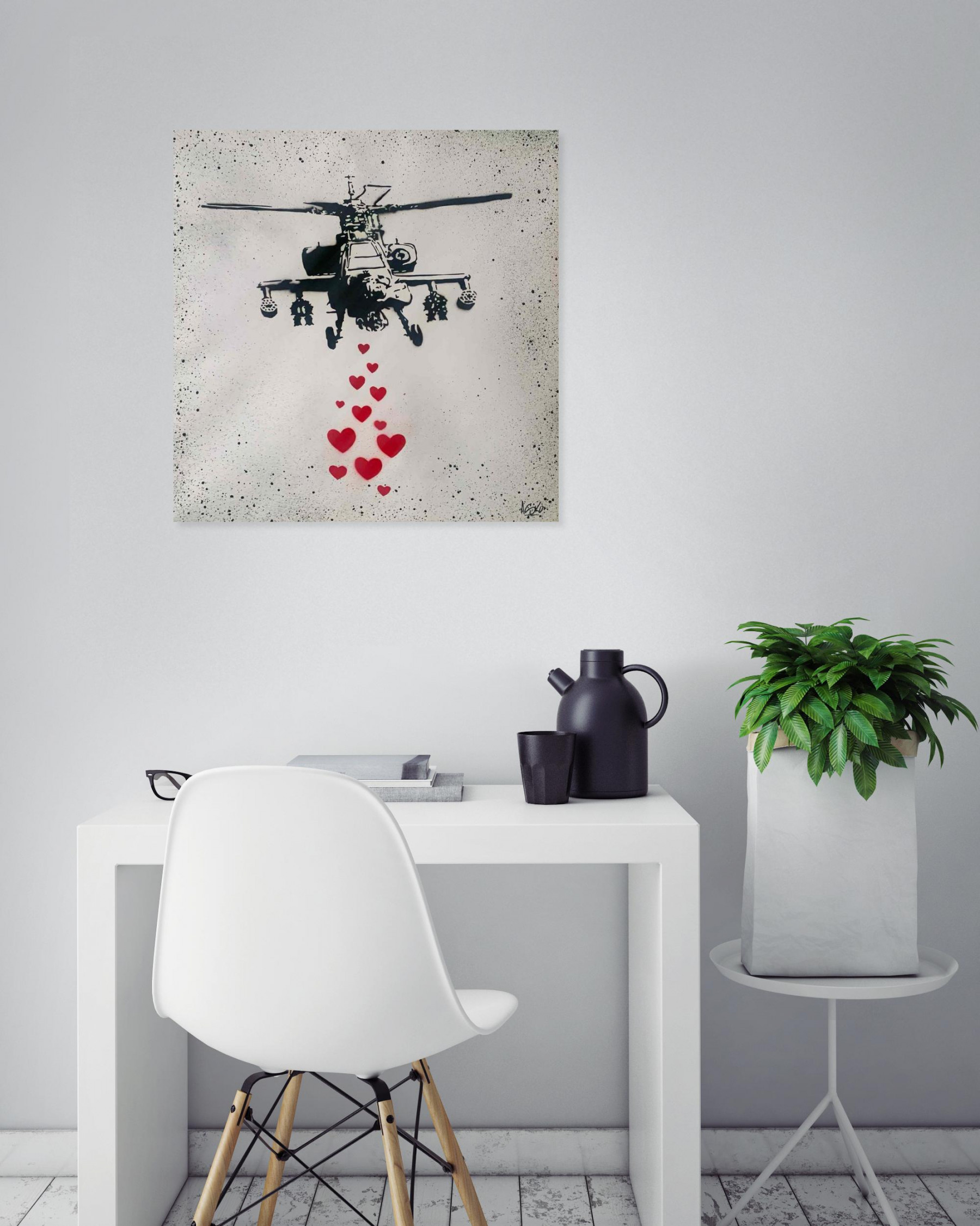 Asko Art, La guerre des roses, painting - Artalistic online contemporary art buying and selling gallery
