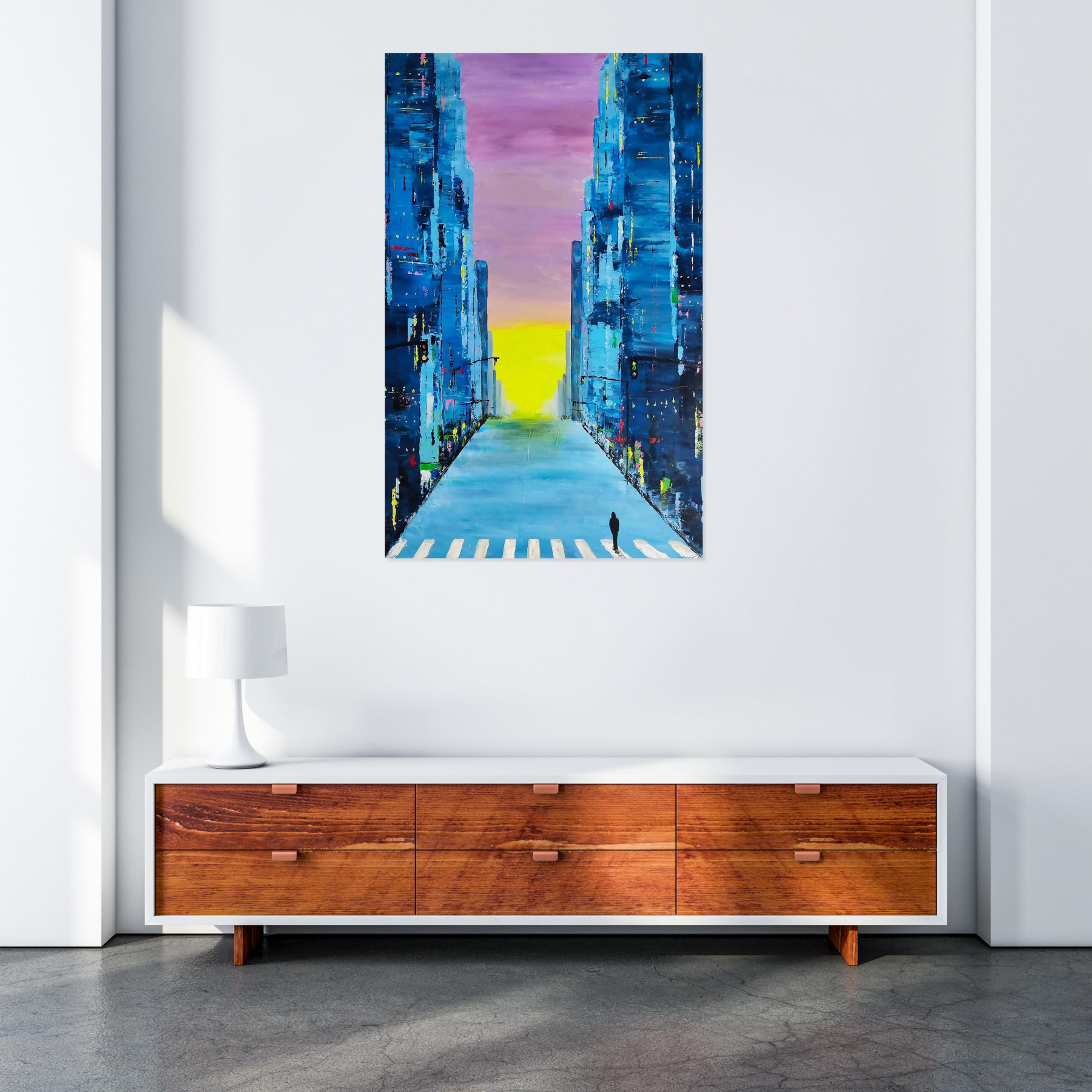 Thierry Chauvelot, Alone, painting - Artalistic online contemporary art buying and selling gallery